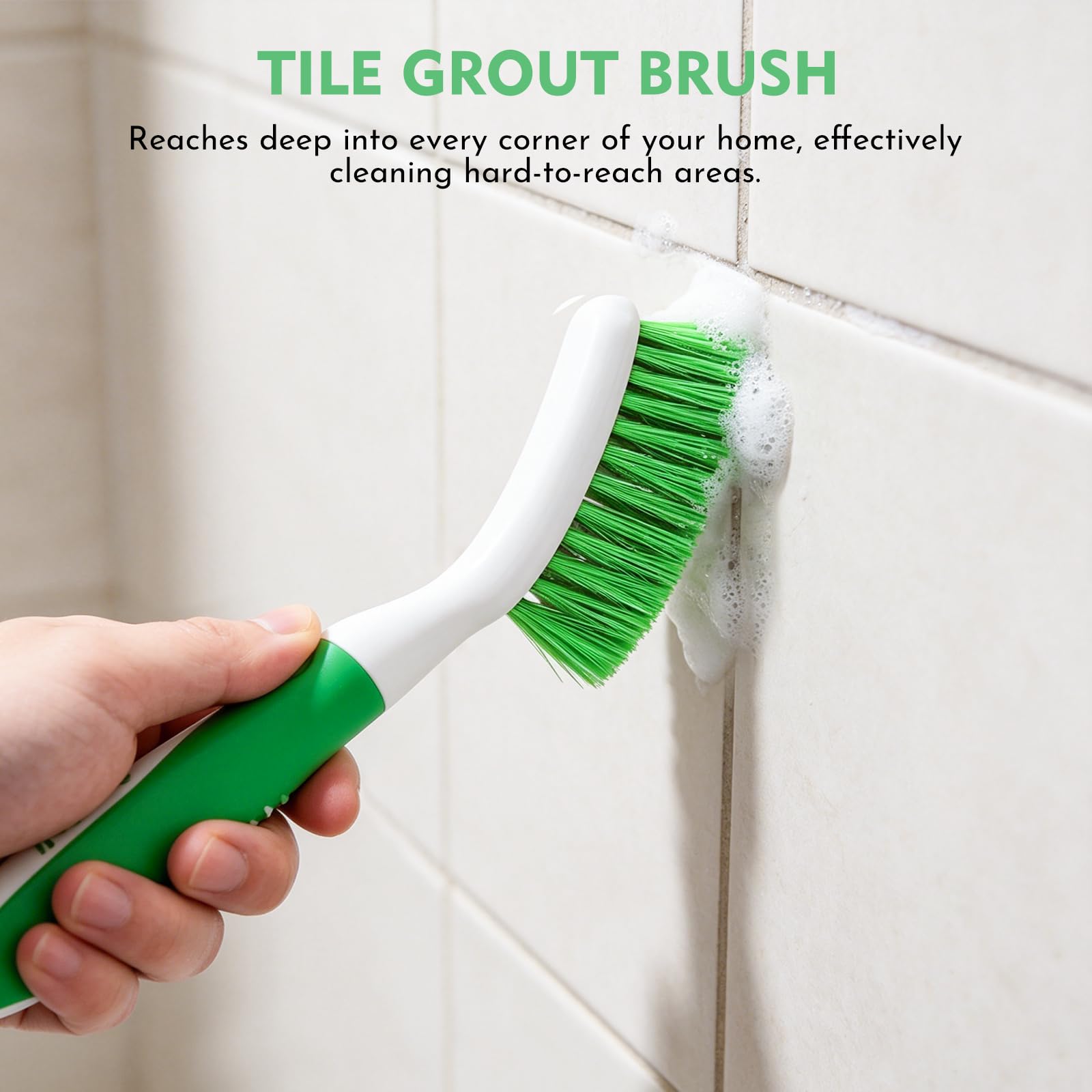 Scrub Brush Stiff Bristle Cleaning Scrubber (4 Count)