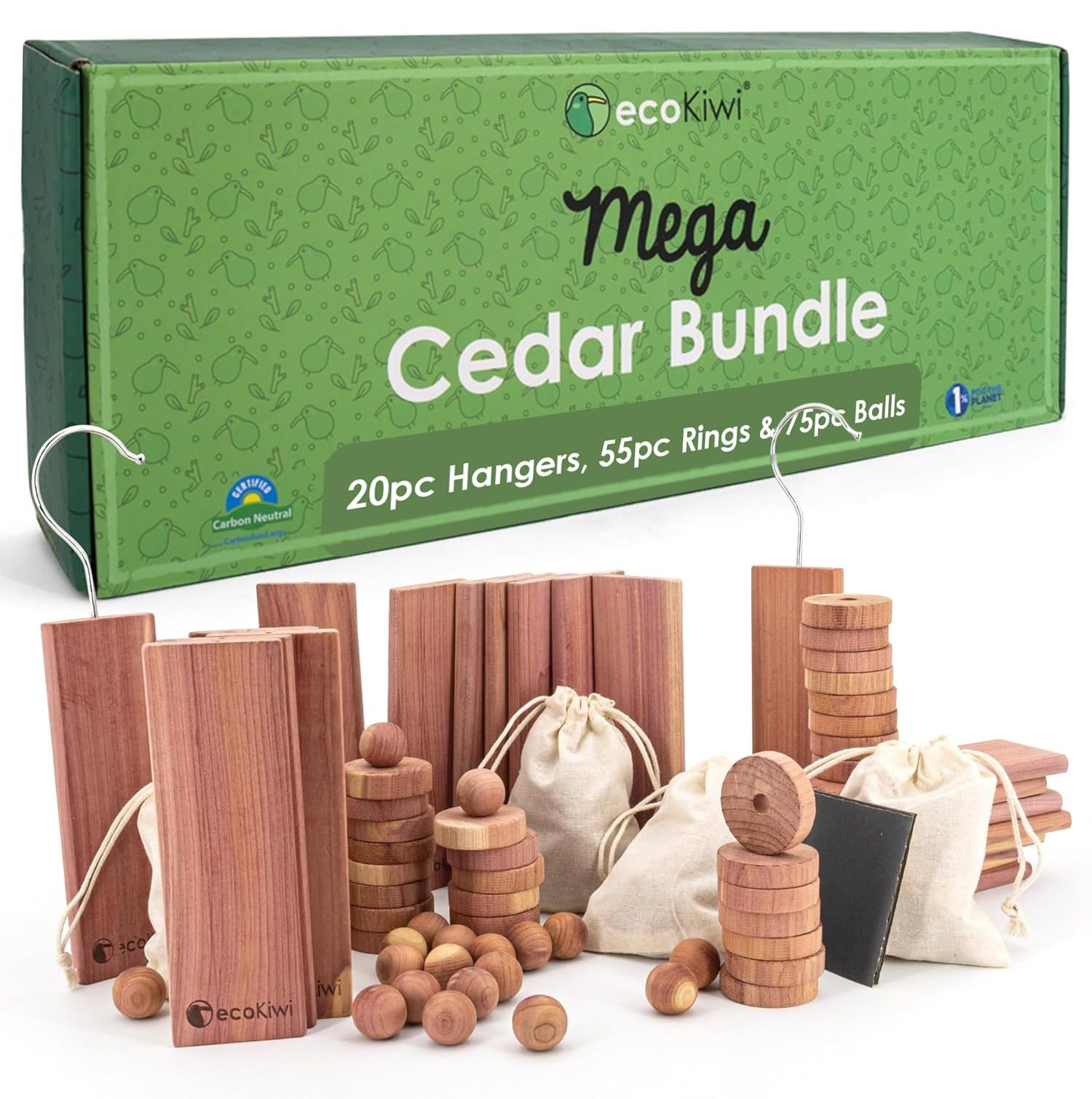 Cedar Bundle for Clothes Storage (150 Count)
