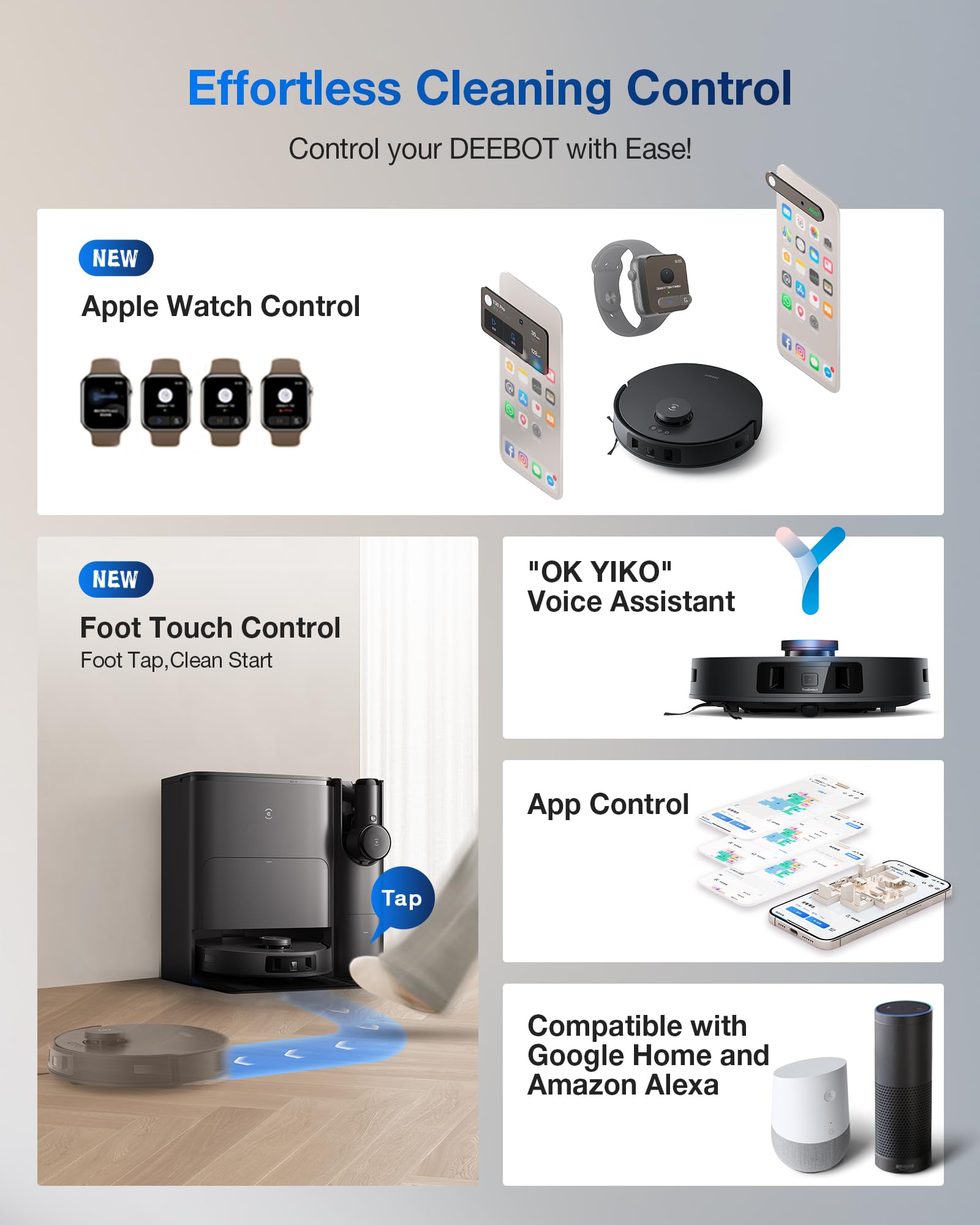 DEEBOT T30S Combo Robot Vacuum and Mop
