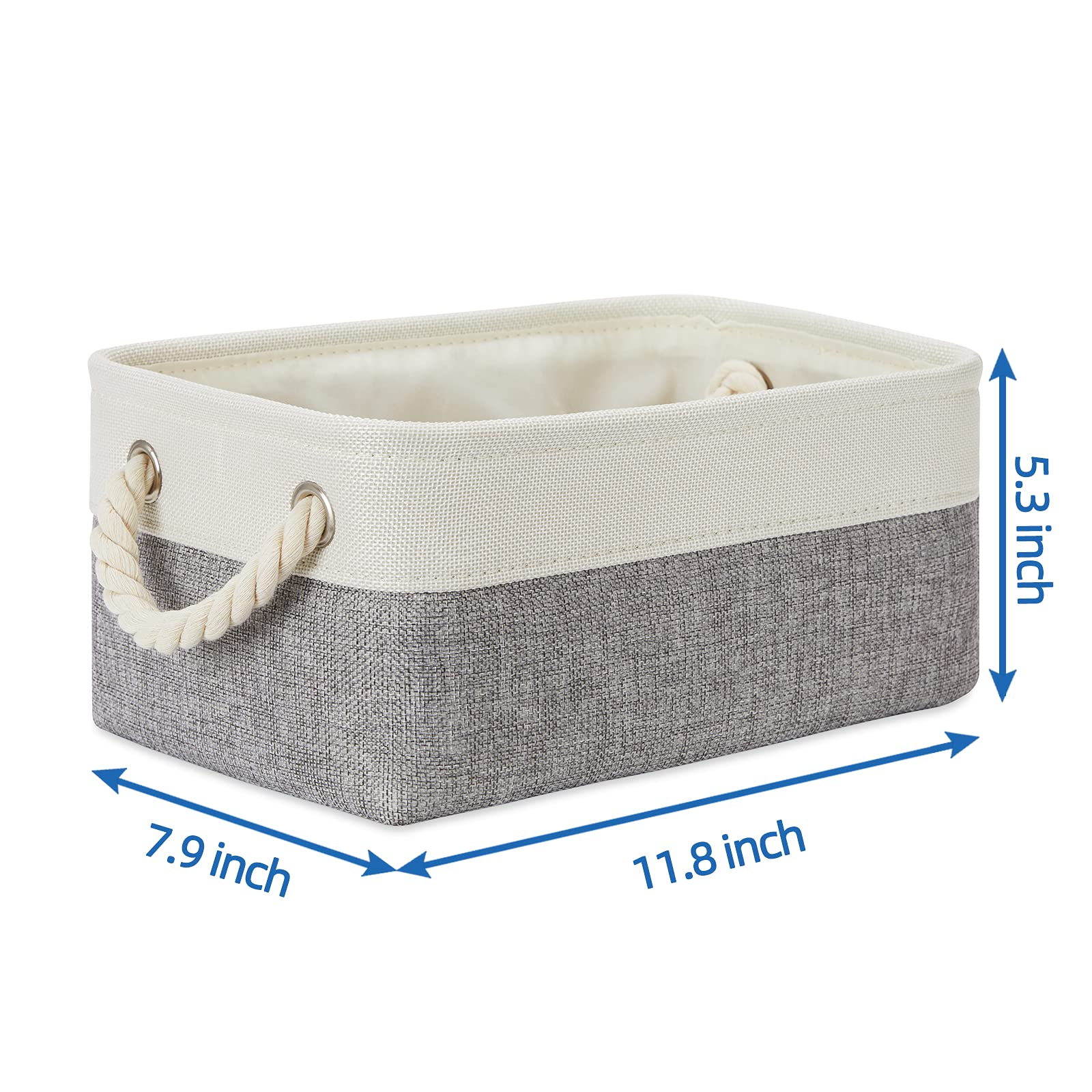 Small Storage Baskets for Organizing 6Pcs Small Storage Bins (6 Count)