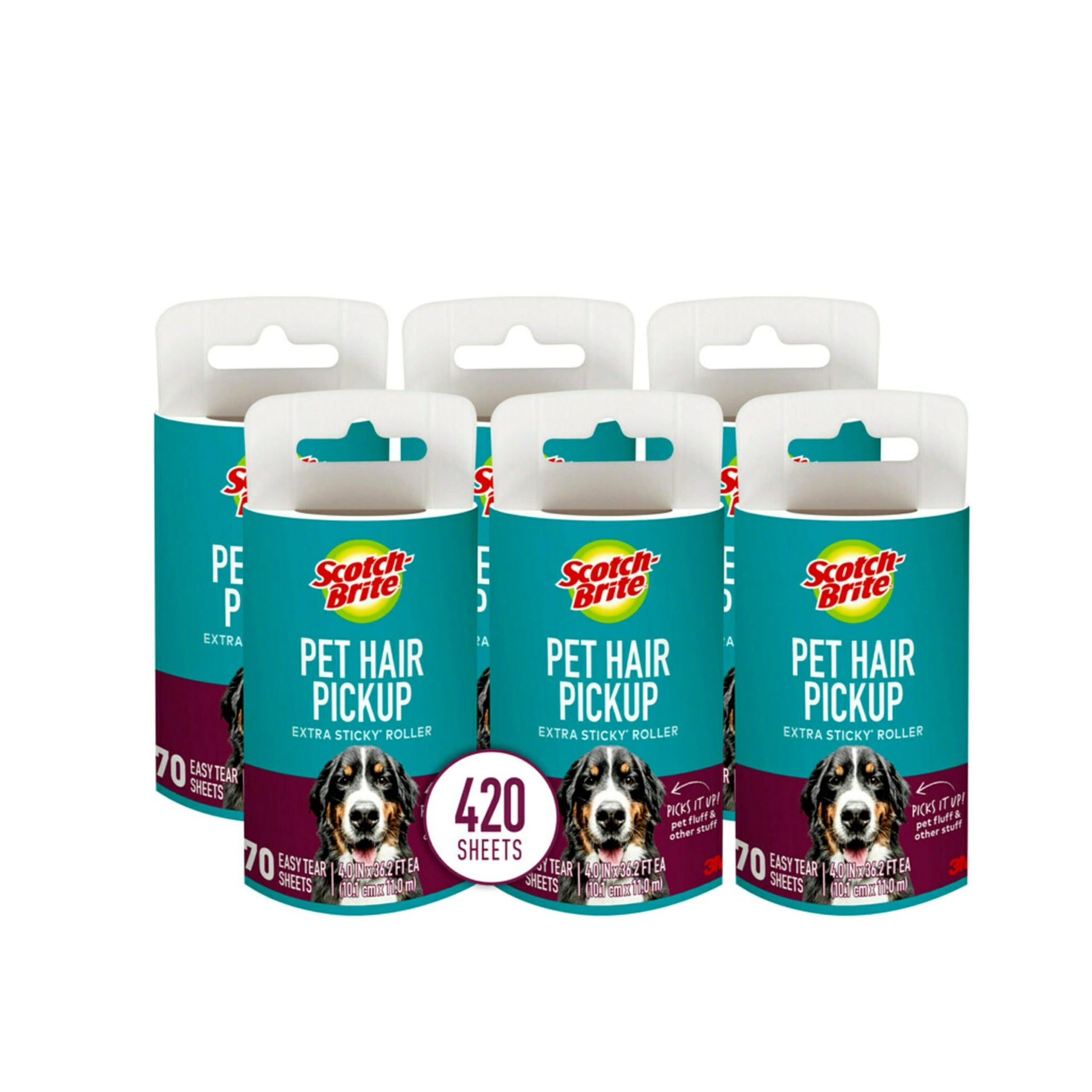 Pet Hair Extra Sticky Lint Roller (420 Count)