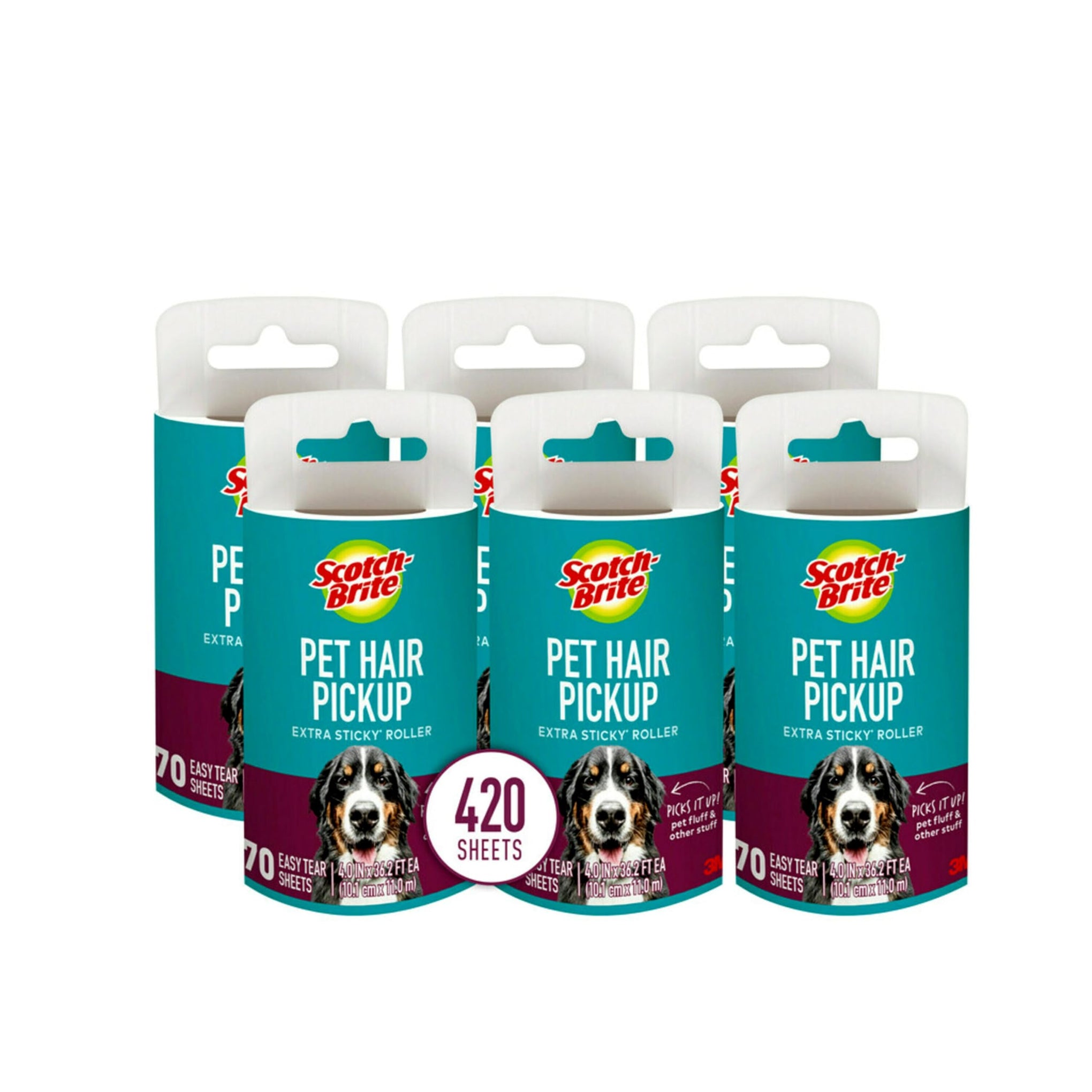 Pet Hair Extra Sticky Lint Roller (420 Count)