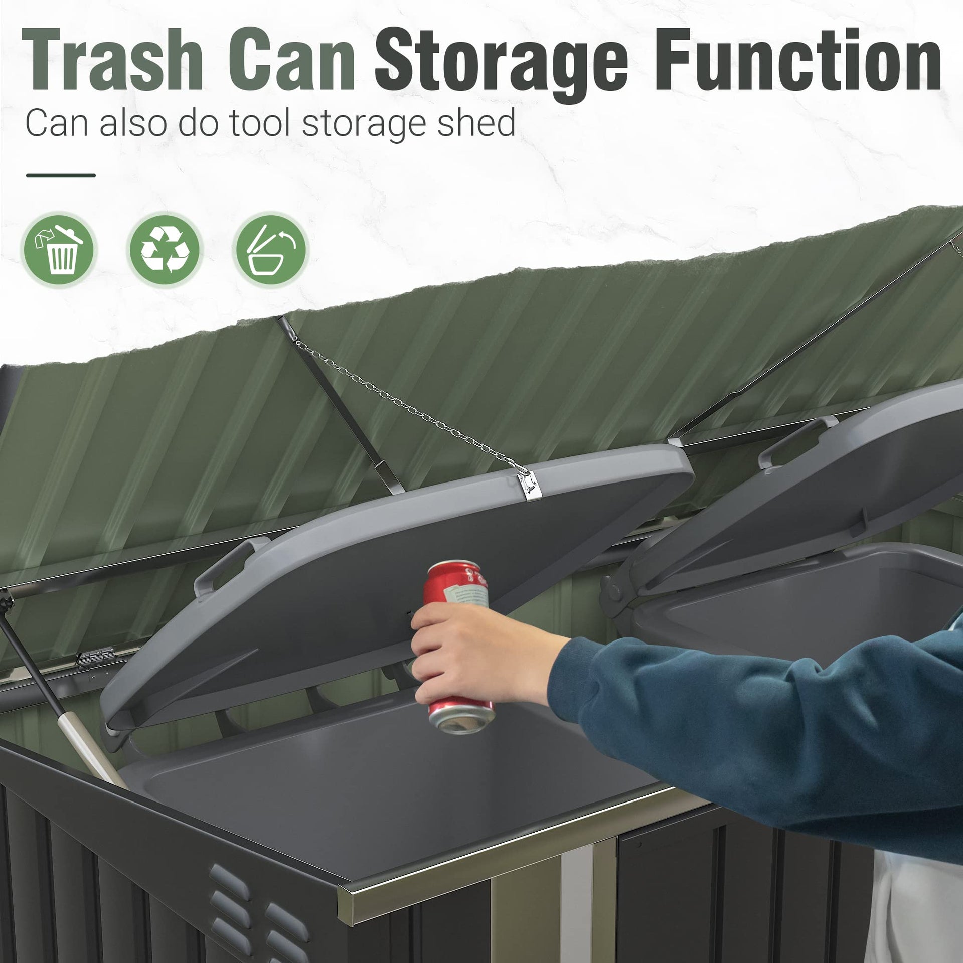 5.8x3.3 FT Outdoor Storage Shed