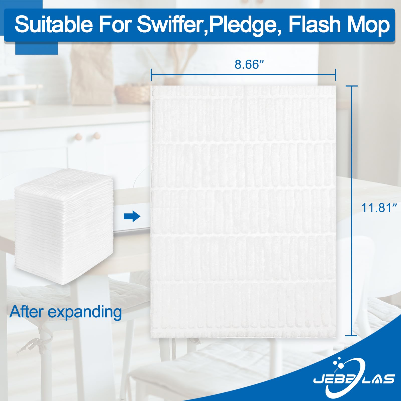 Disposable Mop Cloth Dry Sweeping Pad for Floor Mop Sweeping Cloths Multi Surface Refills (180 Count)