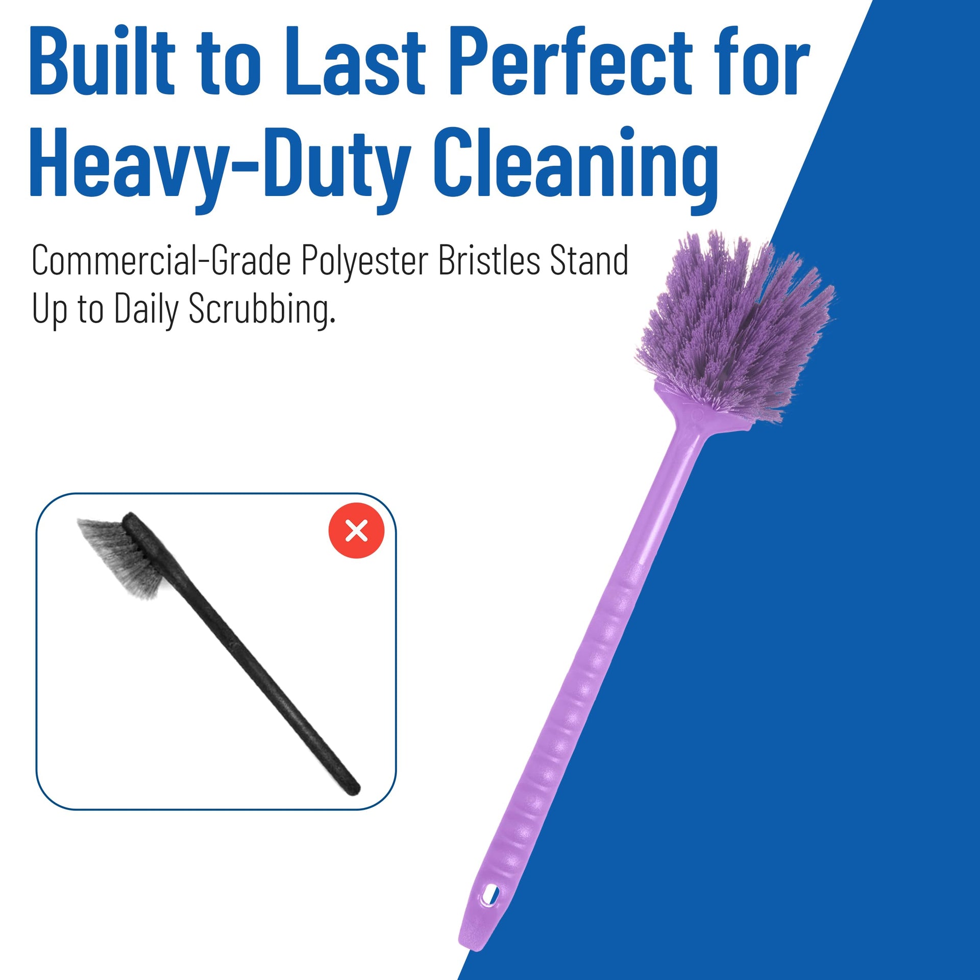 20" Floater Scrub Brush with Long Handle