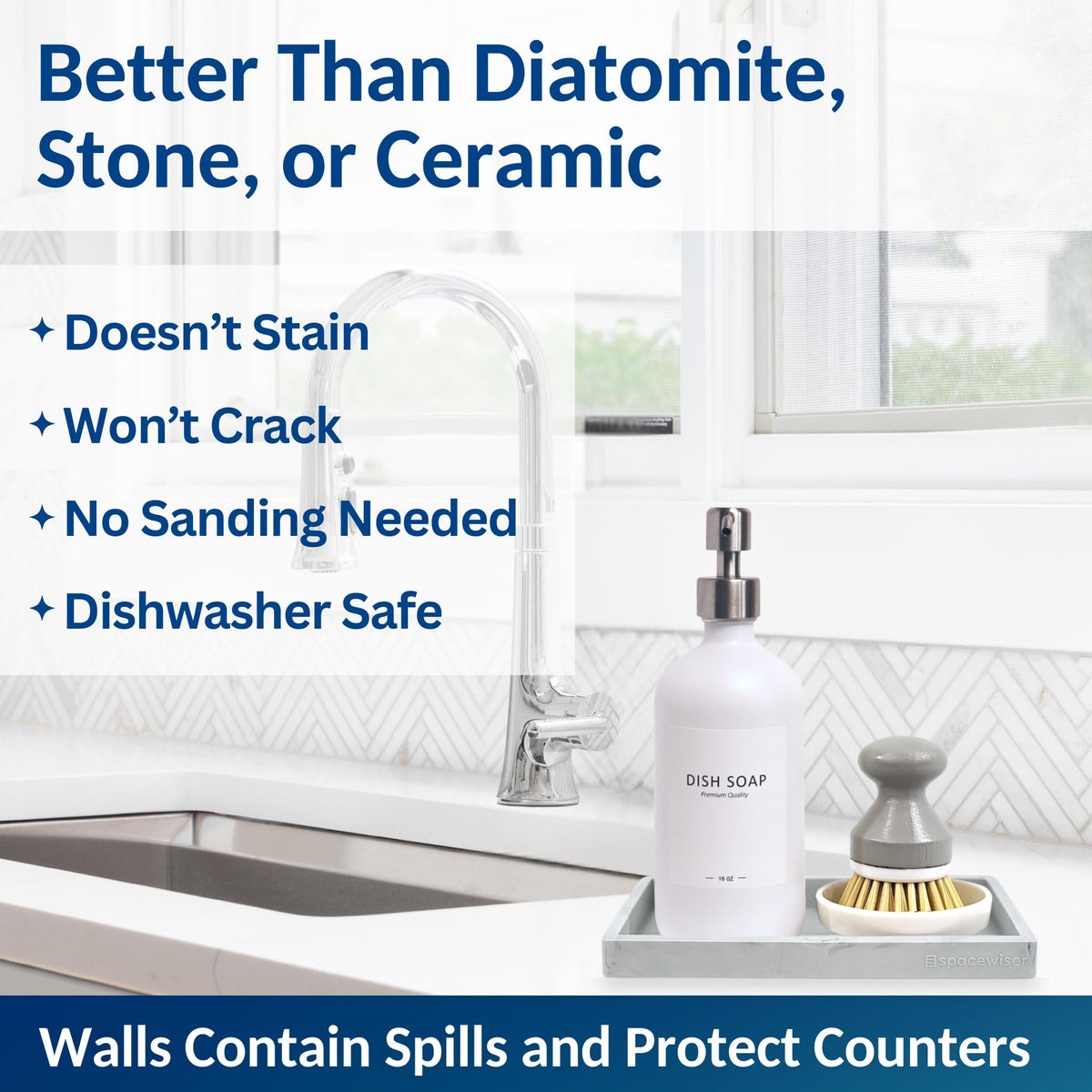 Countertop & Vanity Silicone Tray