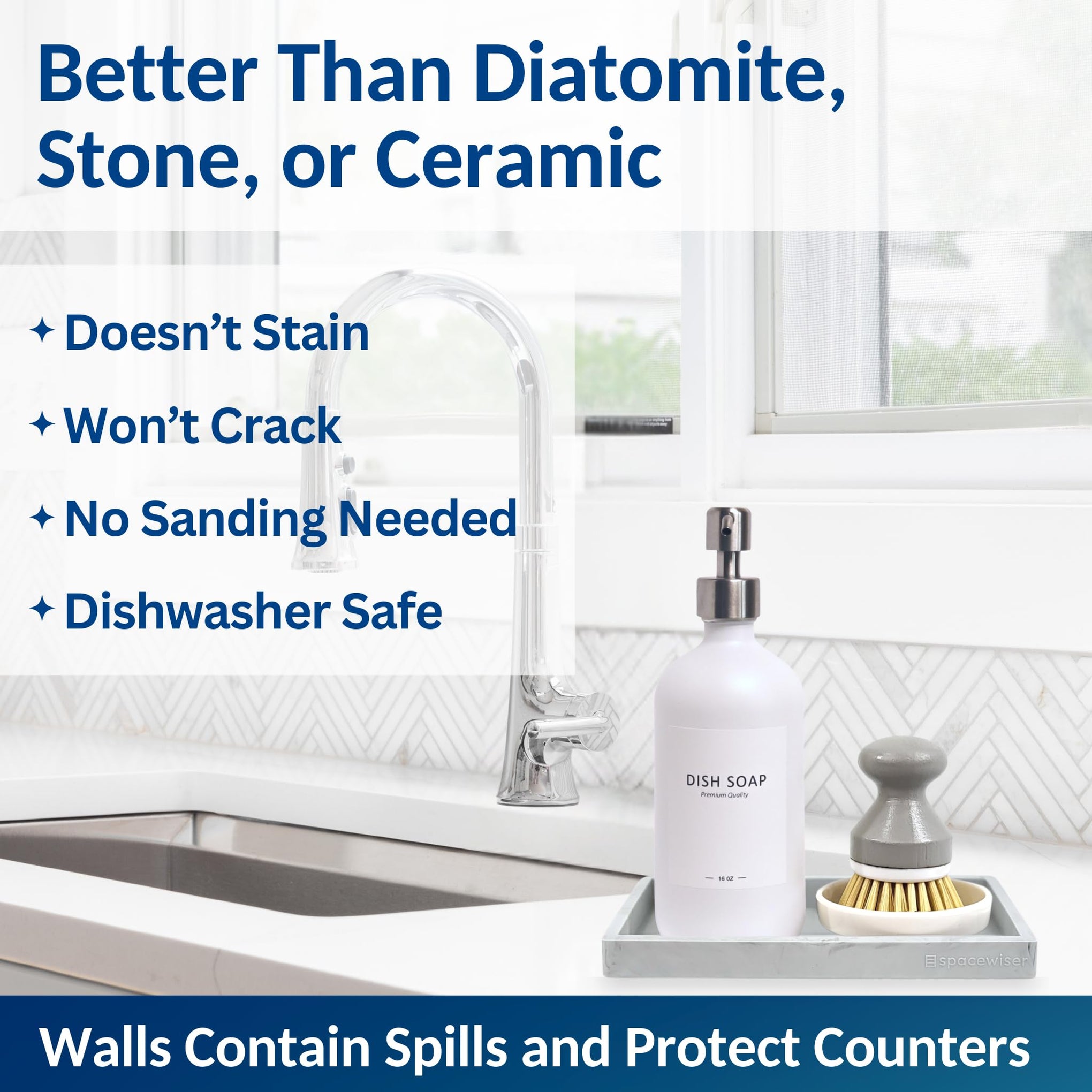 Countertop & Vanity Silicone Tray (2 Count)