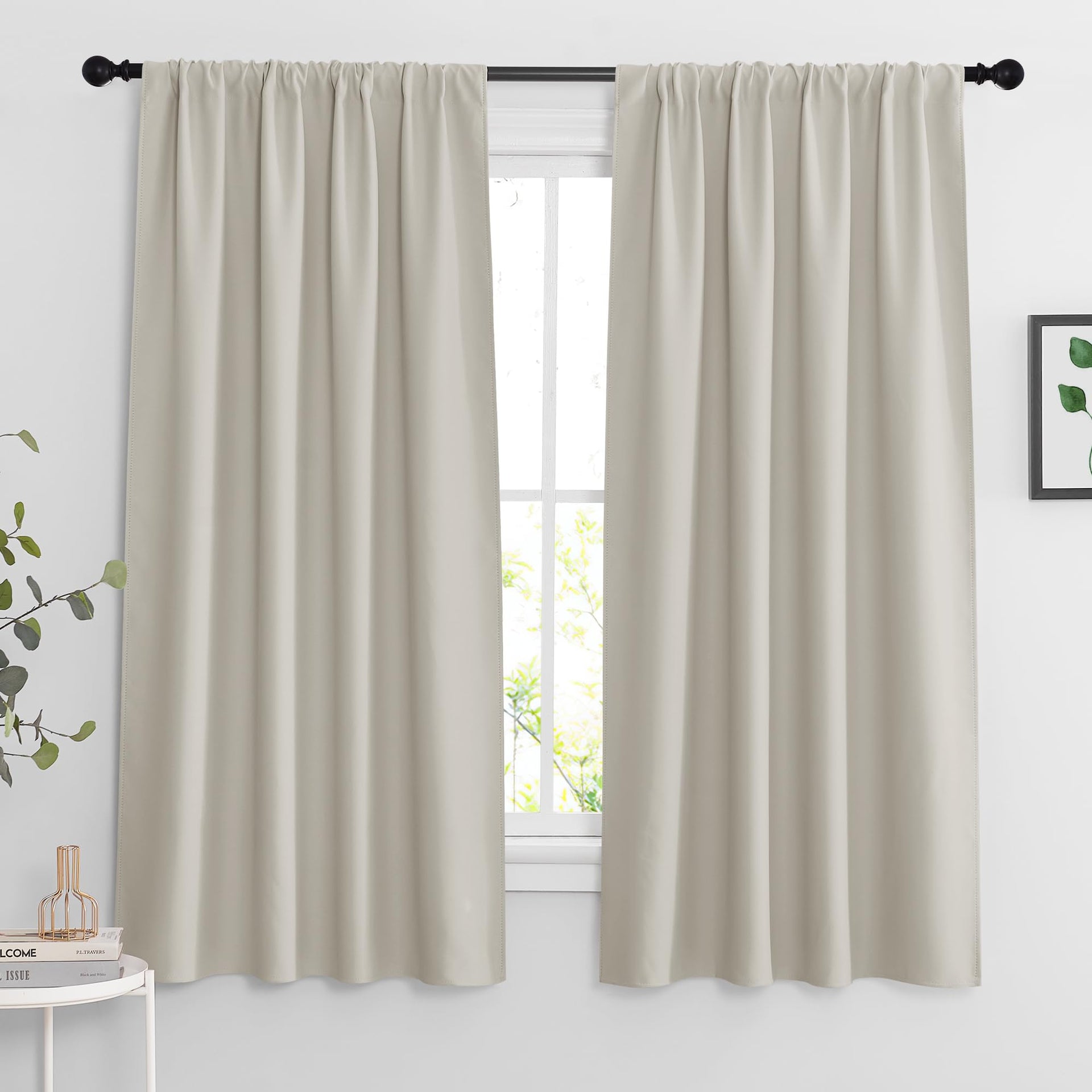 Curtains for Bedroom Living Room Dining Room Office 84 inches Long (2 Count)