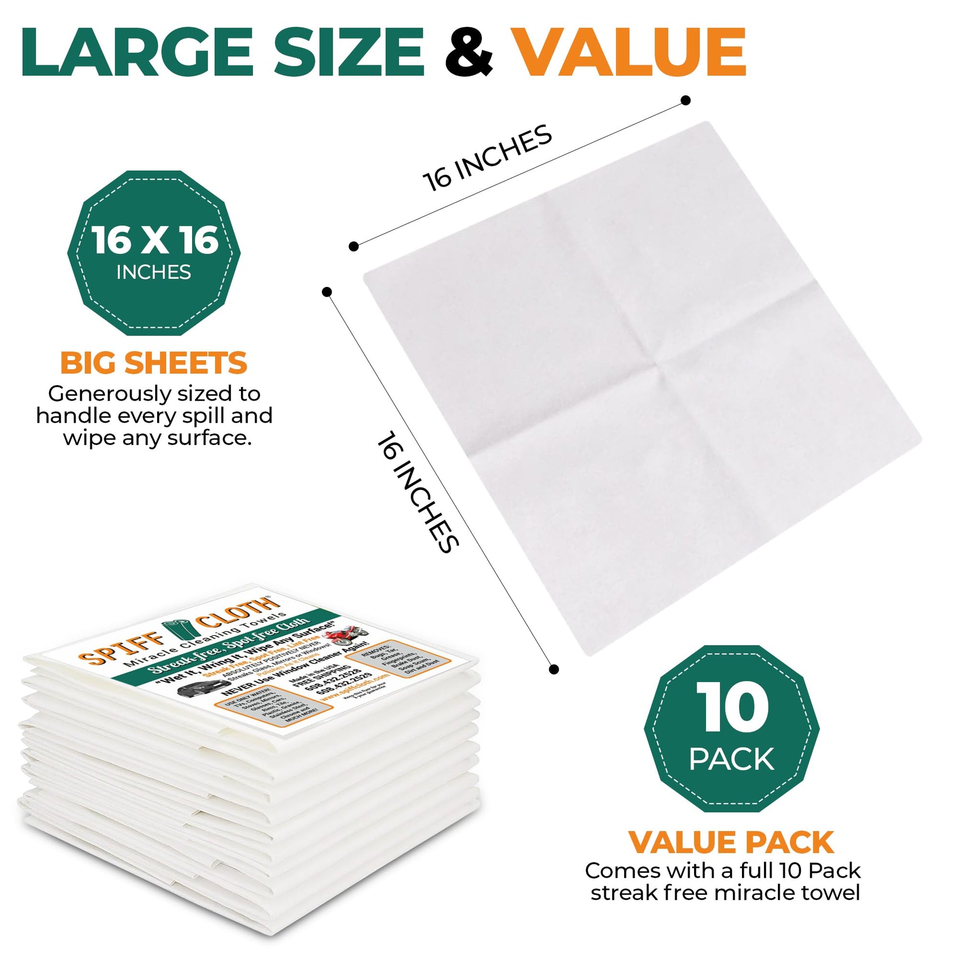 Miracle Cleaning Towels (10 Count)