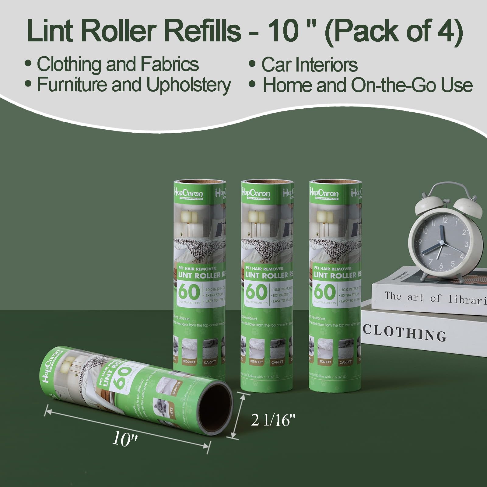 Lint Roller Refills 10" (240 Count)