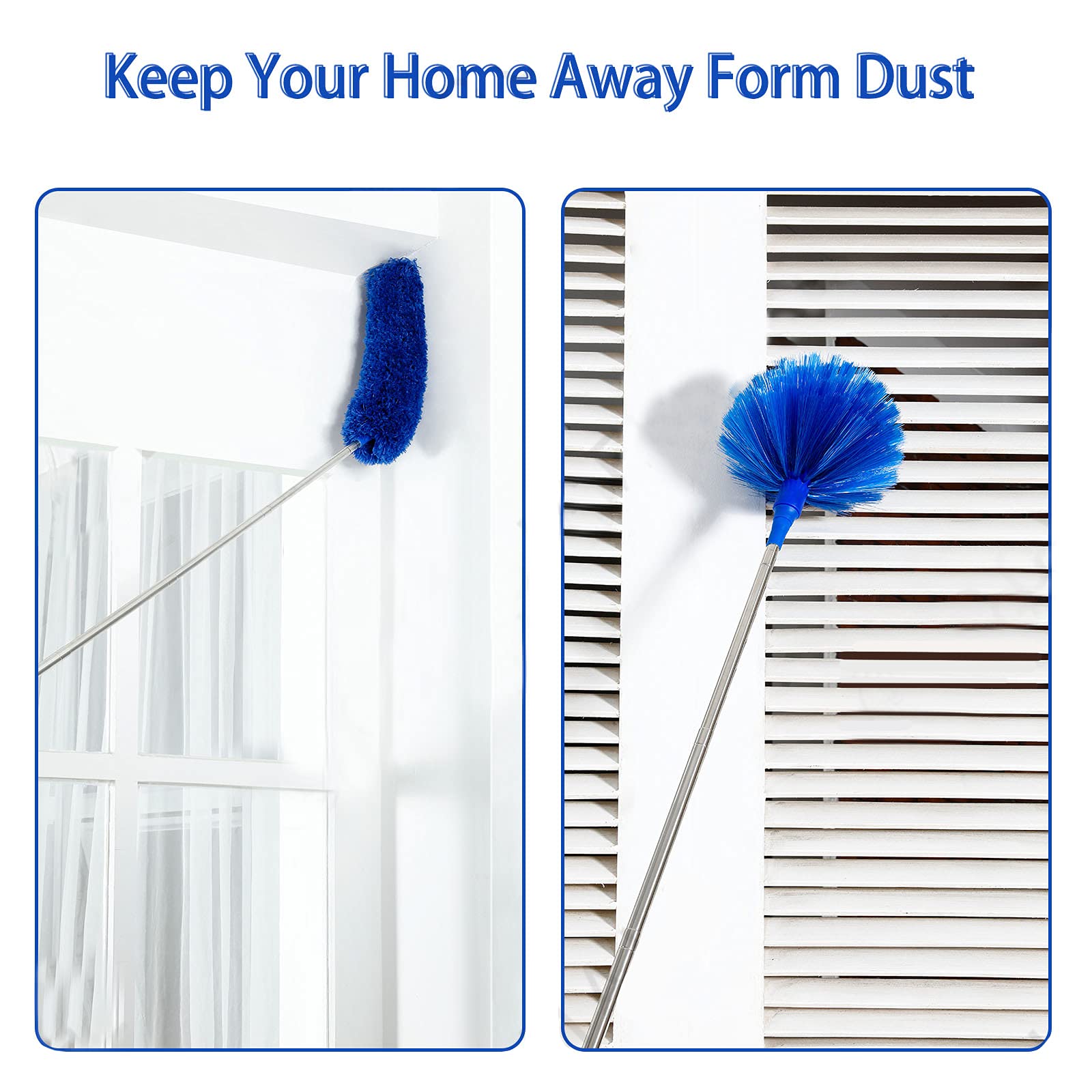 Duster Microfiber Dusters with 2 Handle Sets