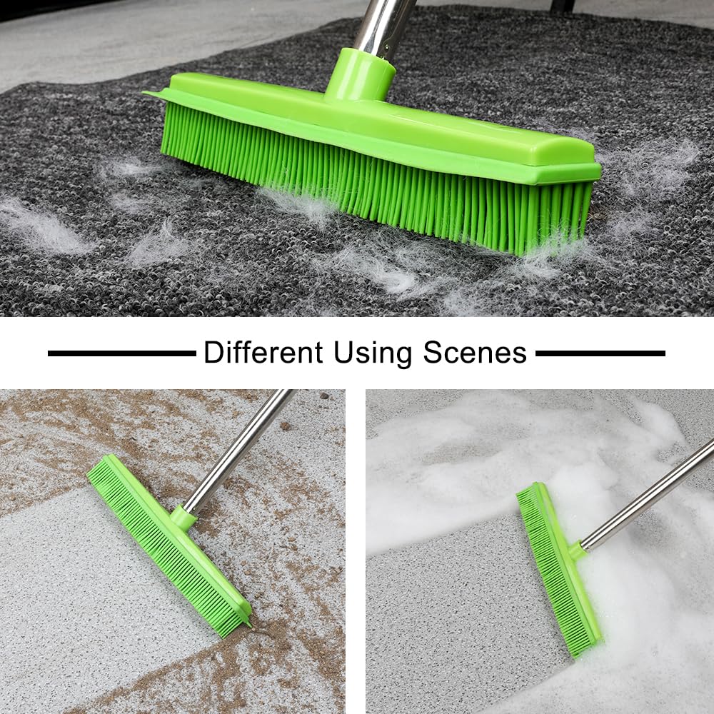 Rubber Broom and Dustpan Set