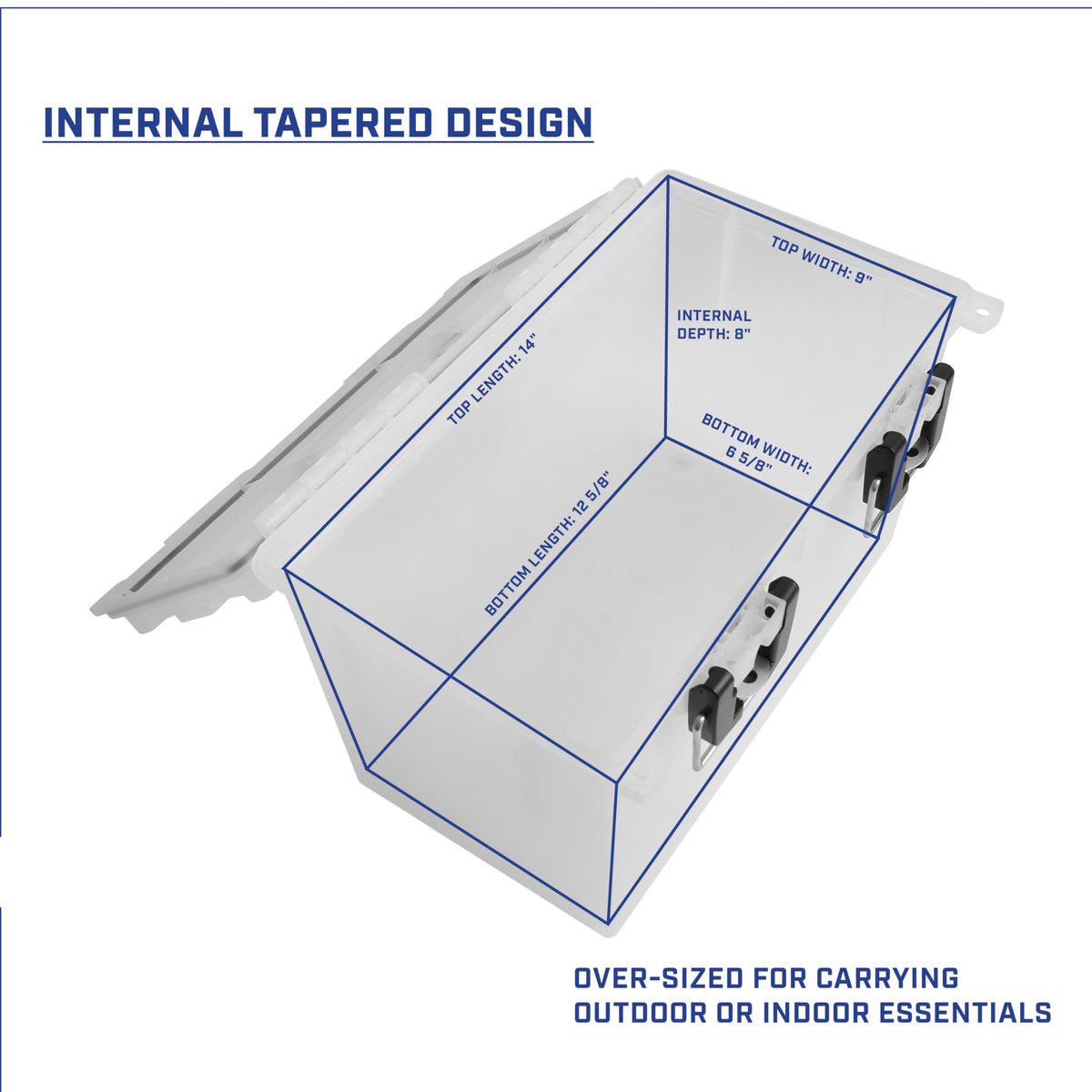 12763 XL Transparent Storage Bins With Lids