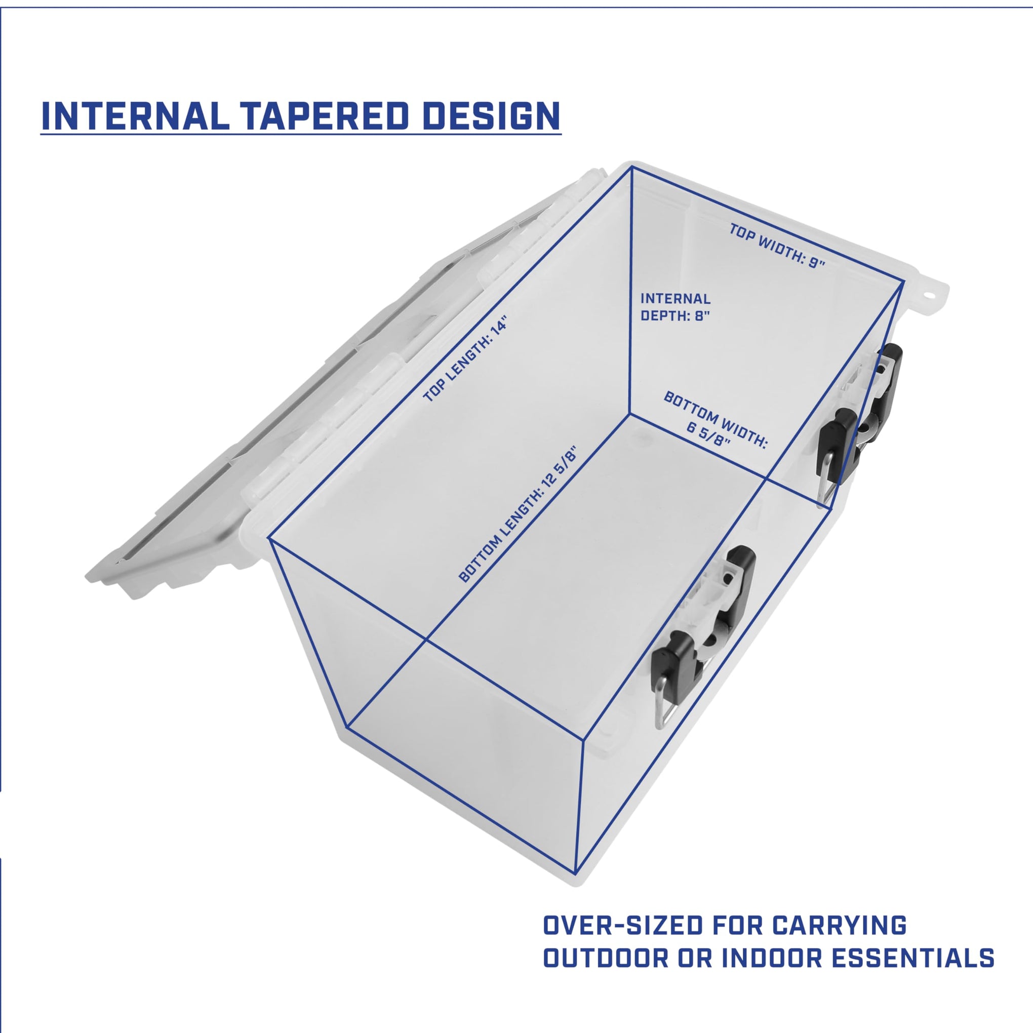 12763 XL Transparent Storage Bins With Lids