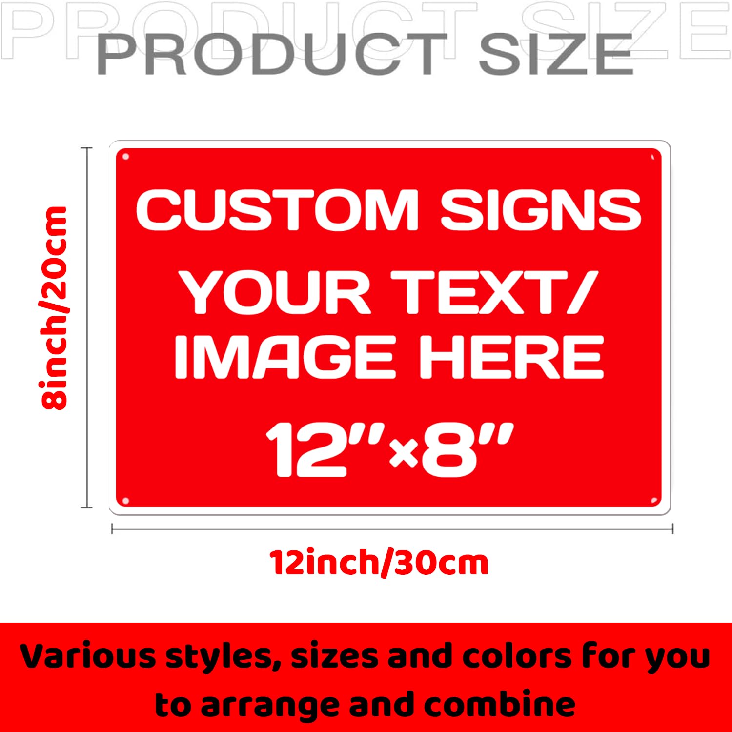 Personalized Aluminum Weatherproof Metal Sign