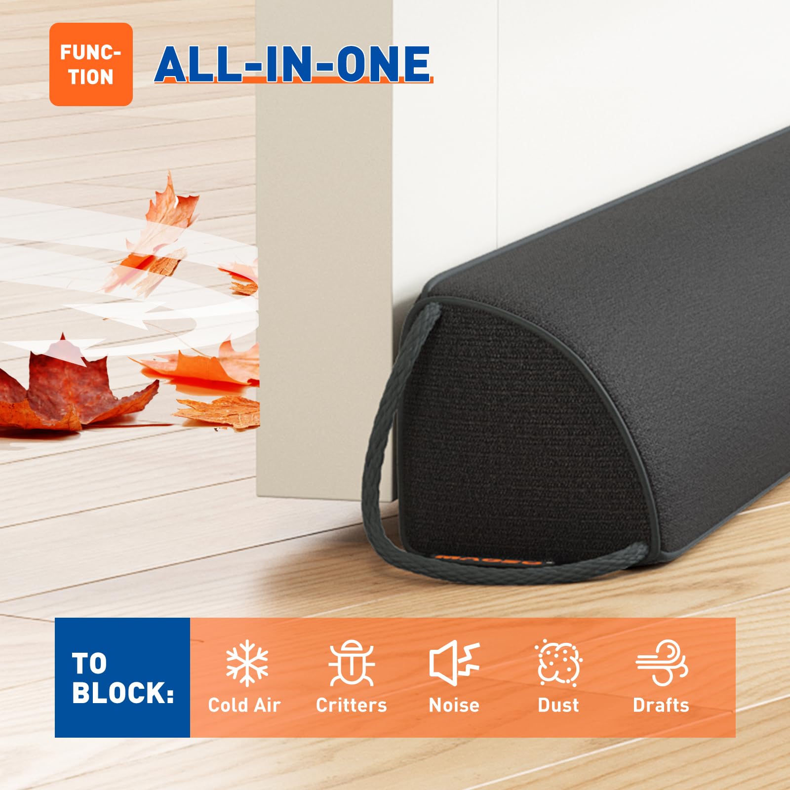 Under Door Draft Stopper 30 Inches (2 Count)
