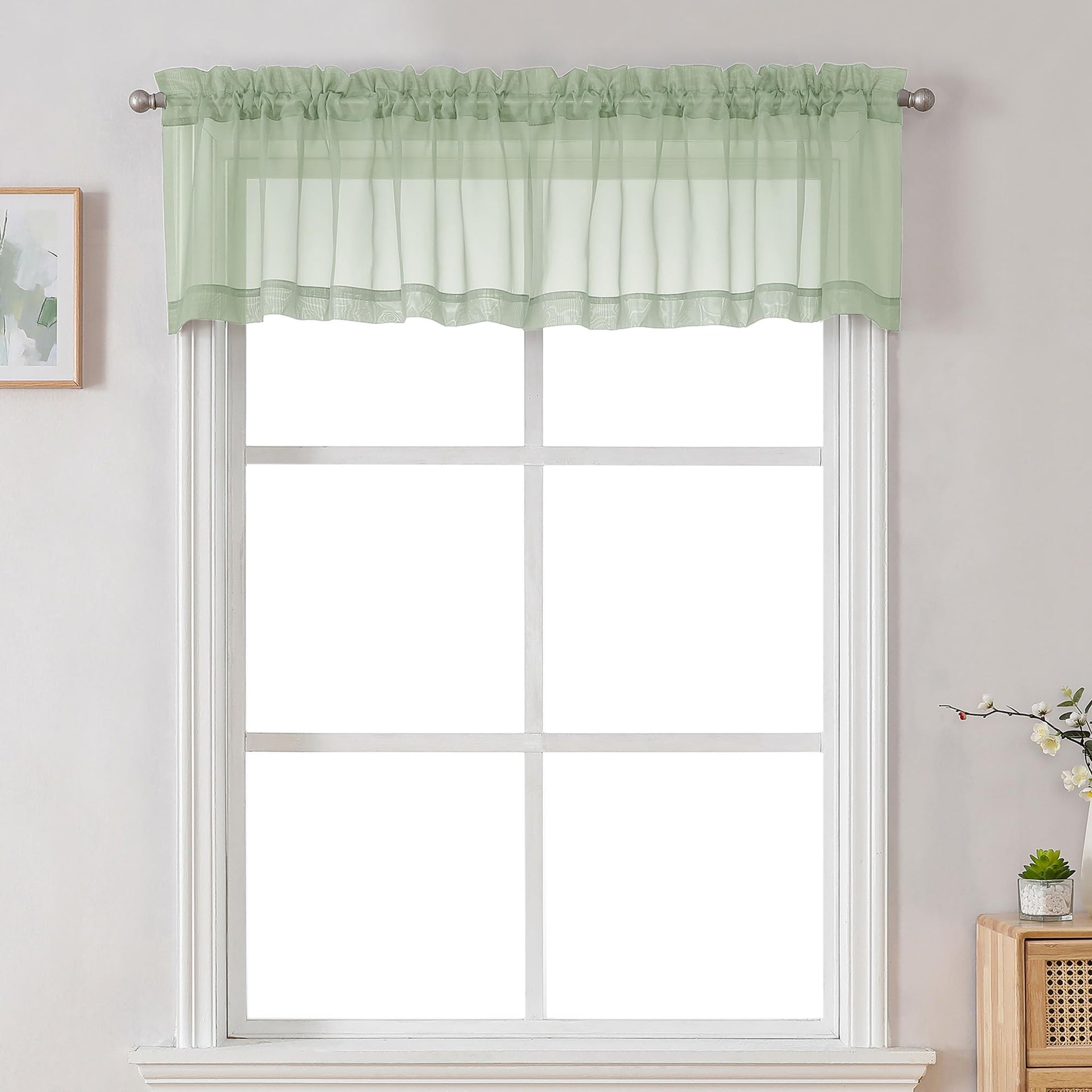 Sheer Valances for Windows 2 Pack (2 Count)