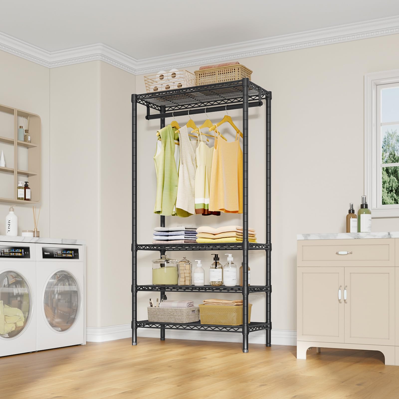 V1 Medium Portable Garment Racks for Bedroom