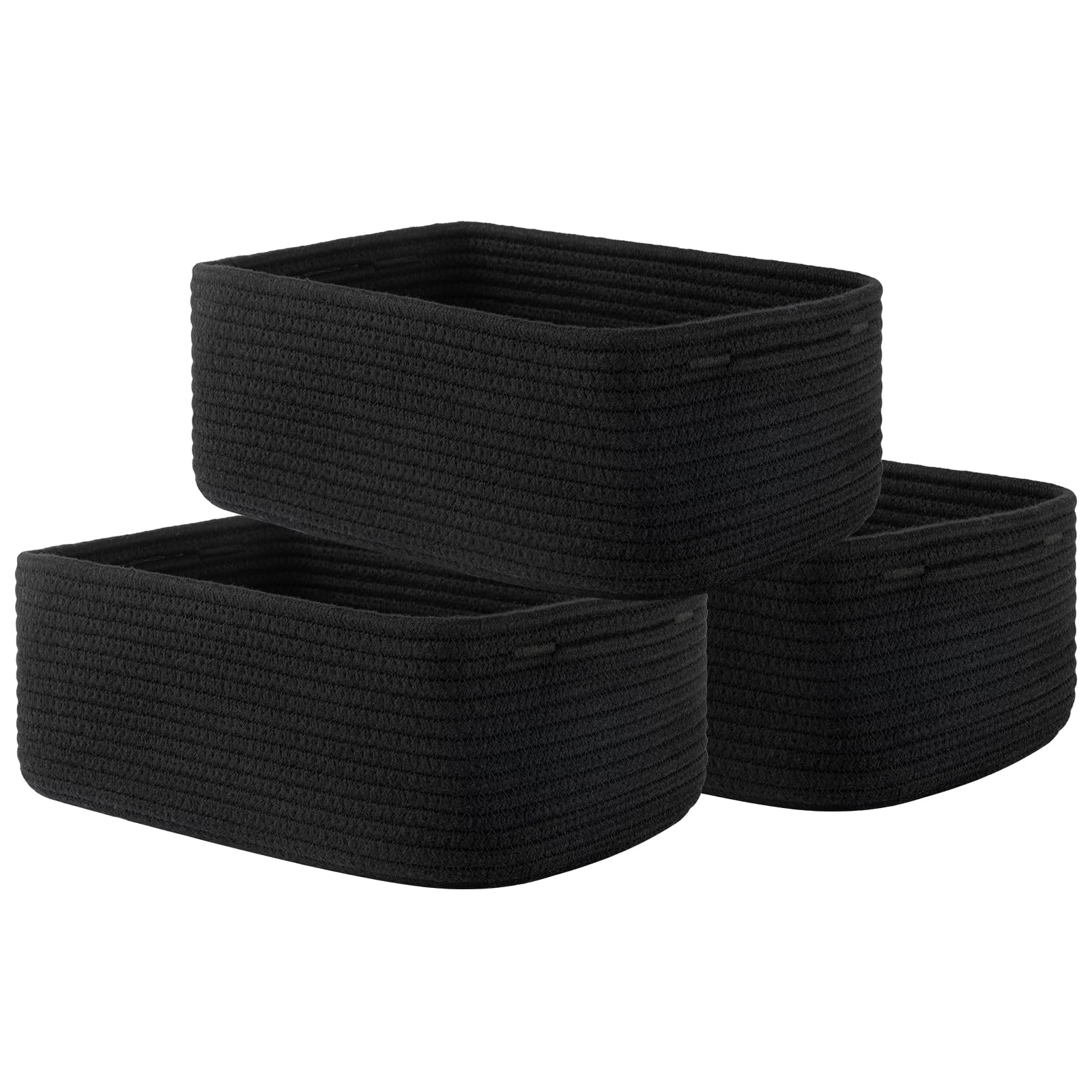 Small Woven Storage Basket for Organizing (3 Count)