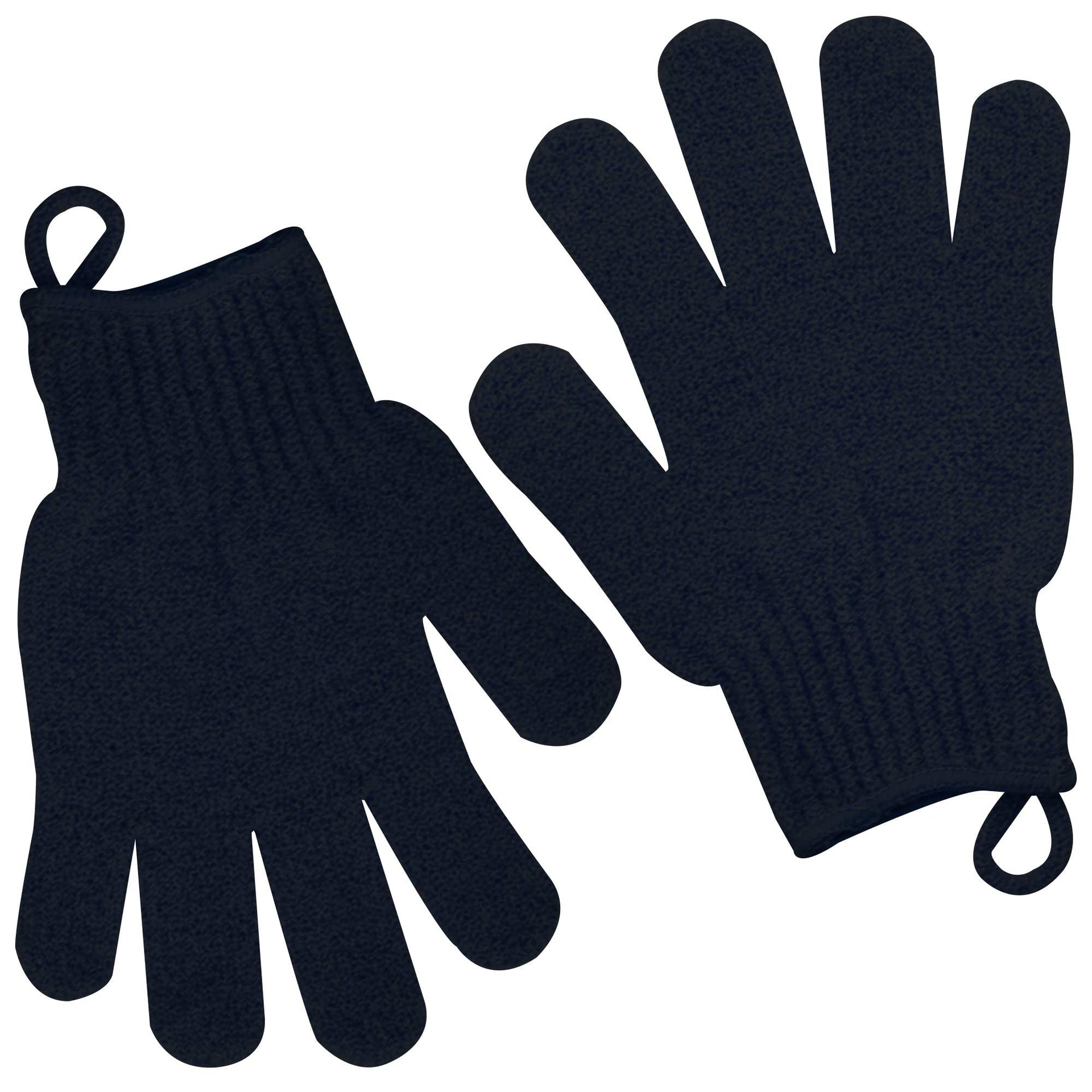 Heavy Exfoliating Shower Gloves with Hanging Loop