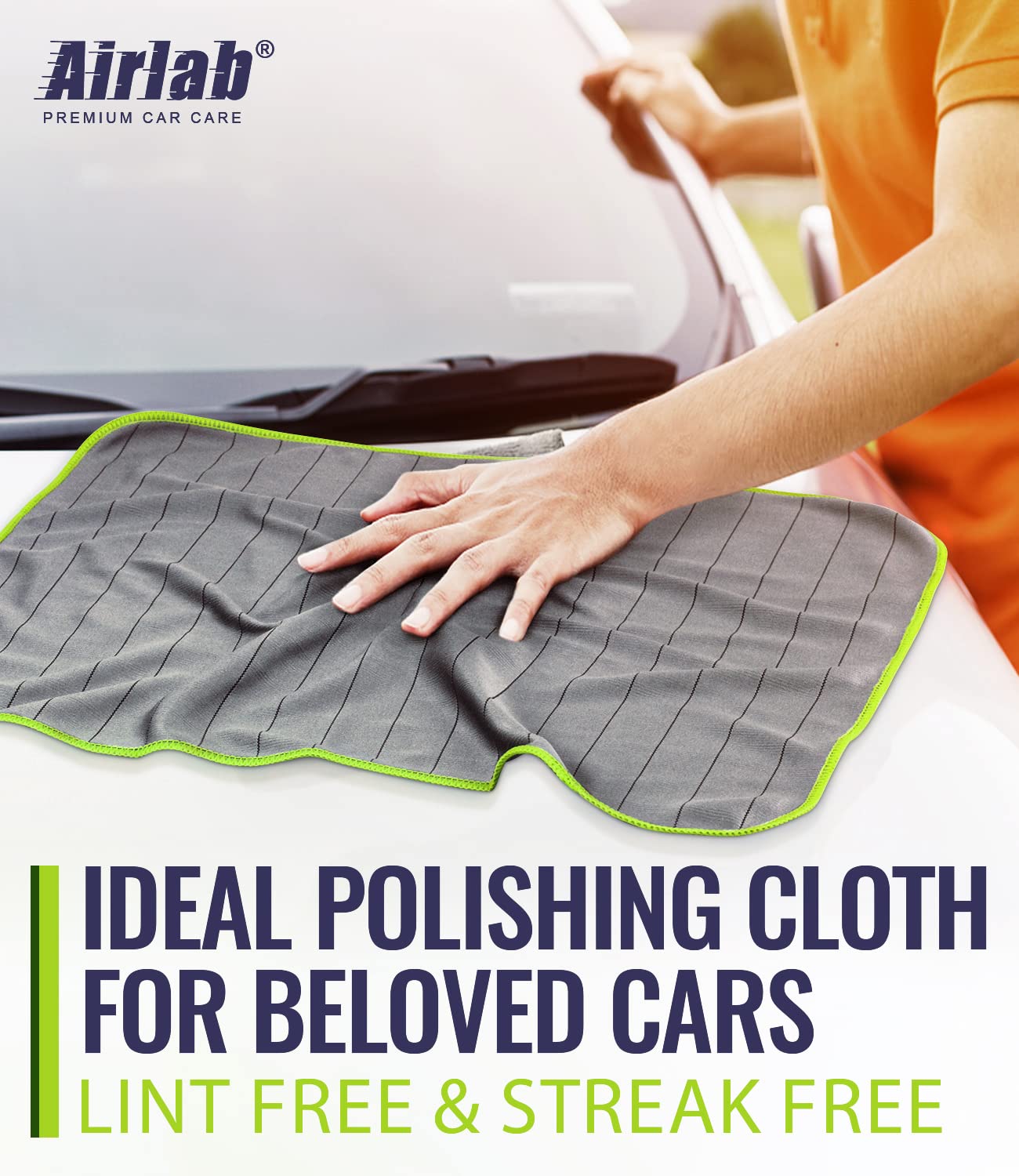 Microfiber Towels Cars Wash Drying Cleaning Cloth (4 Count)