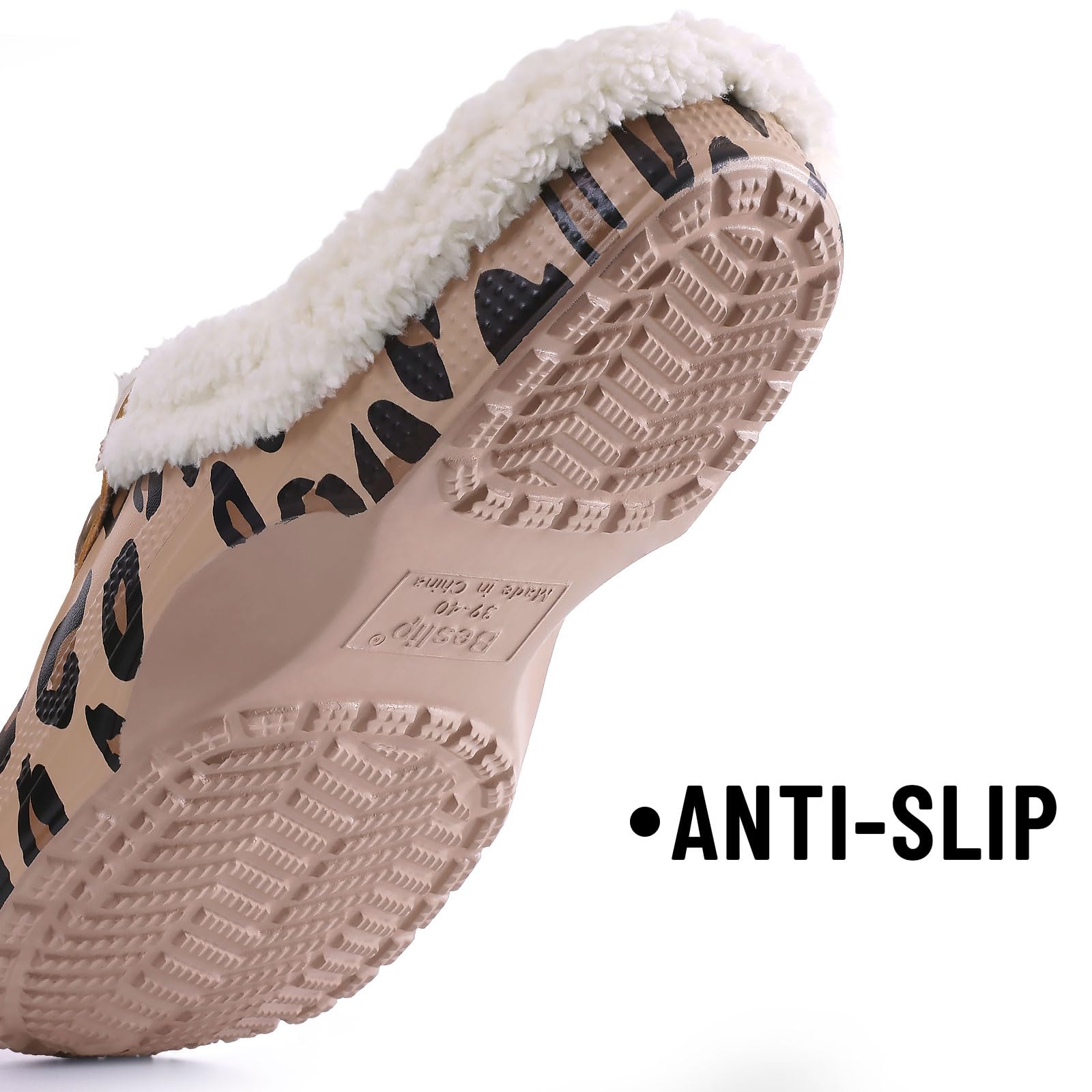 Fur Lined Clogs for Women & Men Fuzzy Slippers with Memory Foam