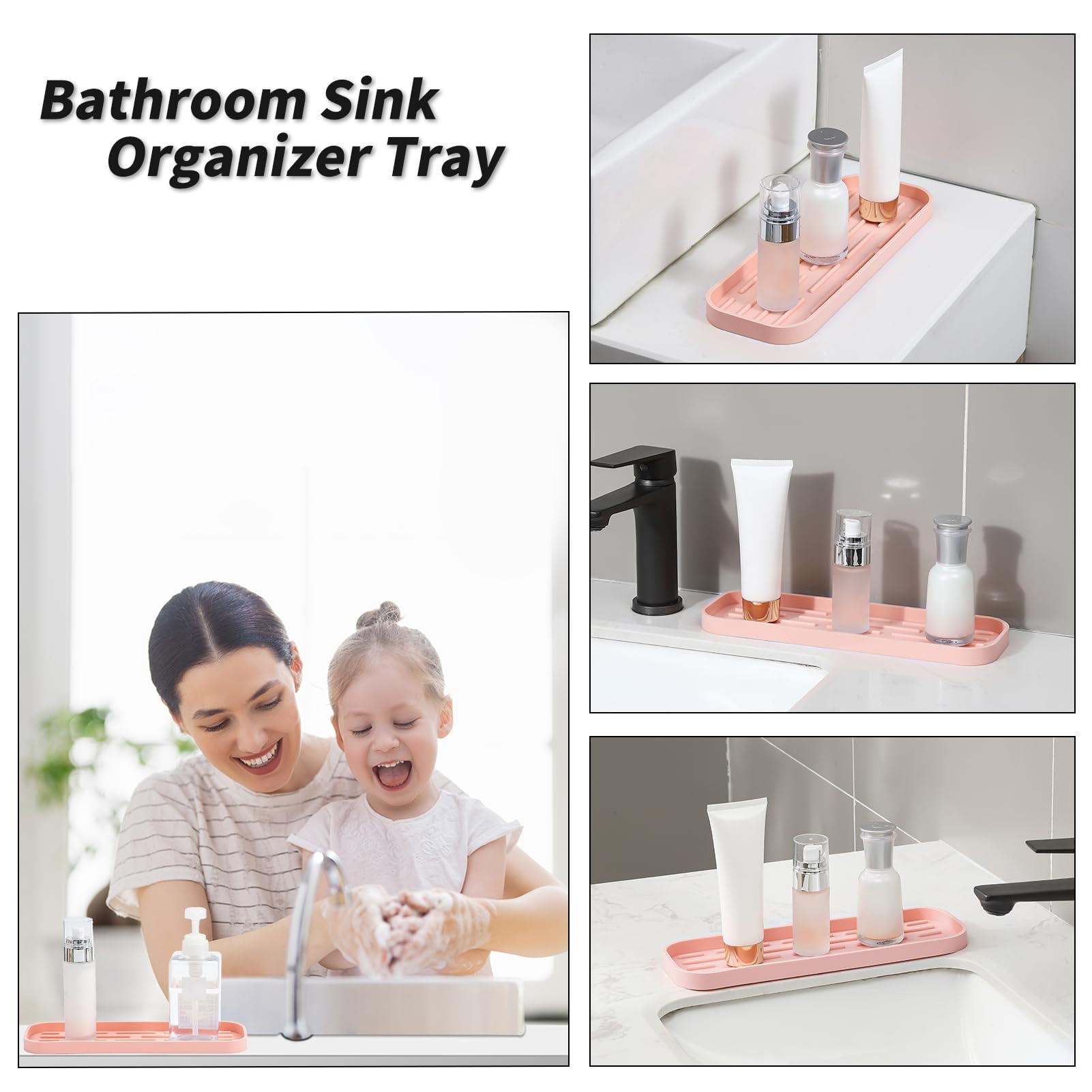 Silicone Kitchen Sink Organizer Tray for Multiple Usage