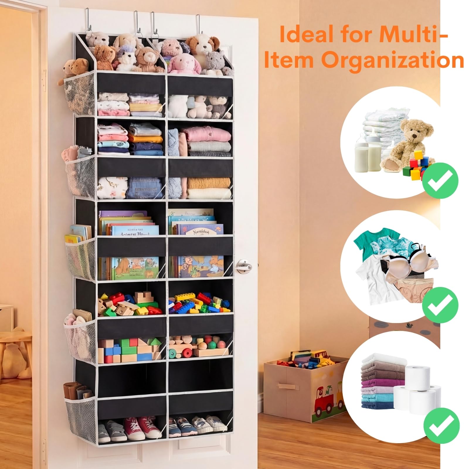 Over the Door Organizer 5 Tiers