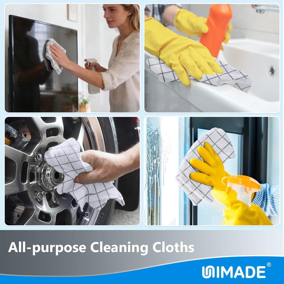 Microfiber Cleaning Cloths (100 Count)