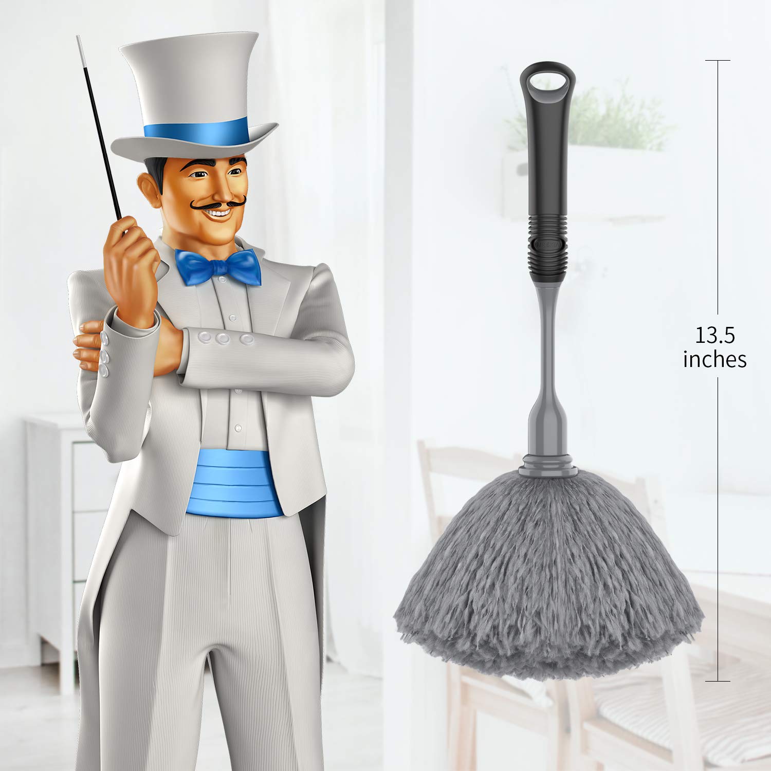 Microfiber Delicate Duster with Non Slip Handle