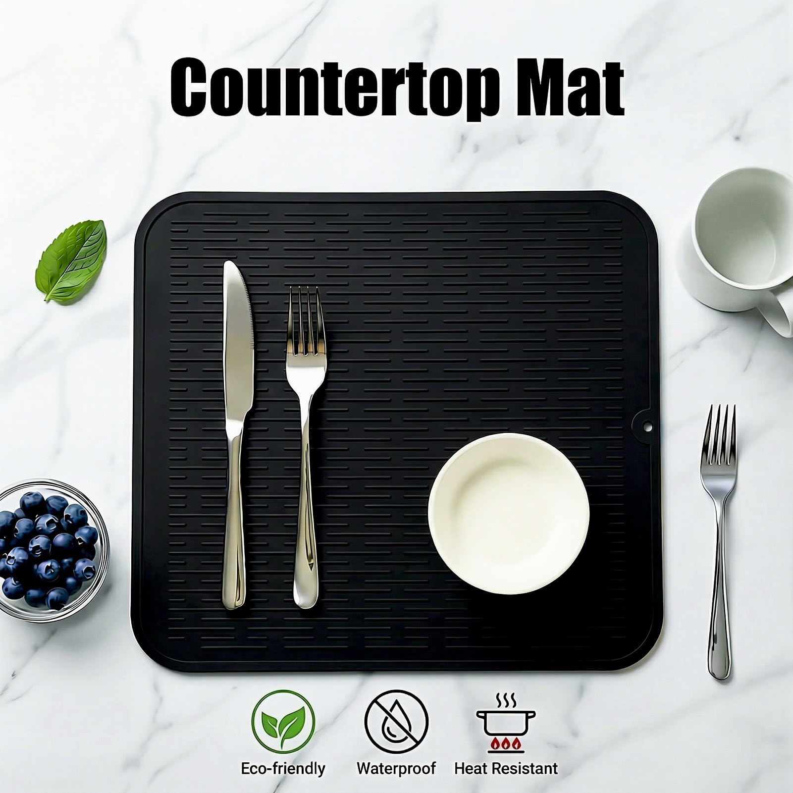 Silicone Dish Drying Mat for Multiple Usage