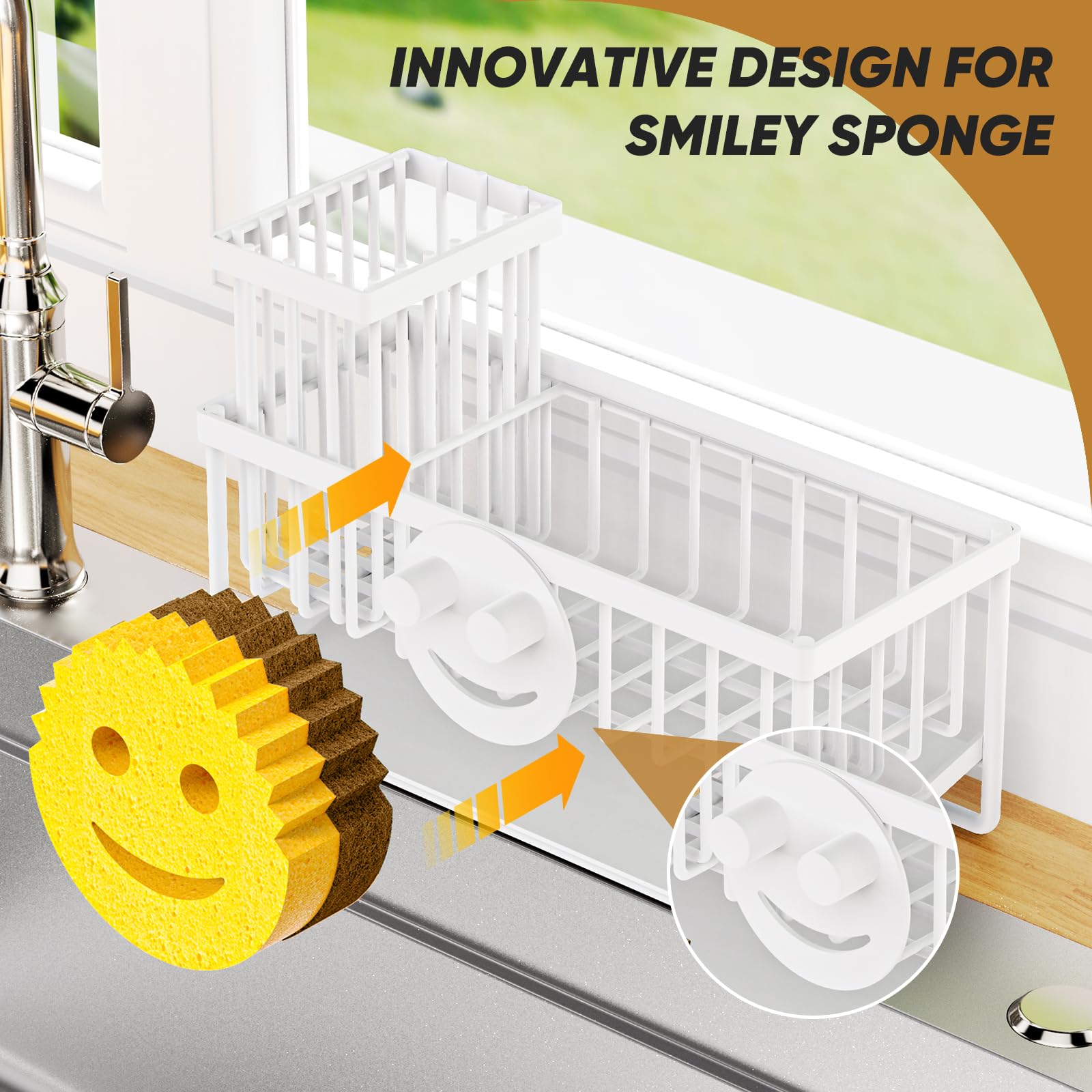Sponge Holder for Kitchen Sink