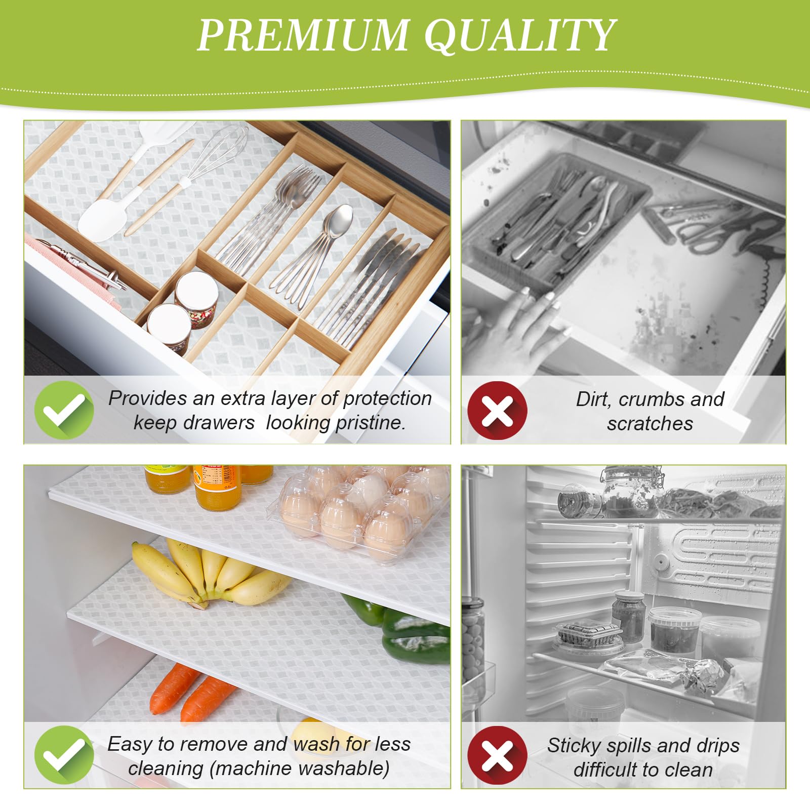 Refrigerator Liners 17.7" x 24" (35.99 Sq Ft)