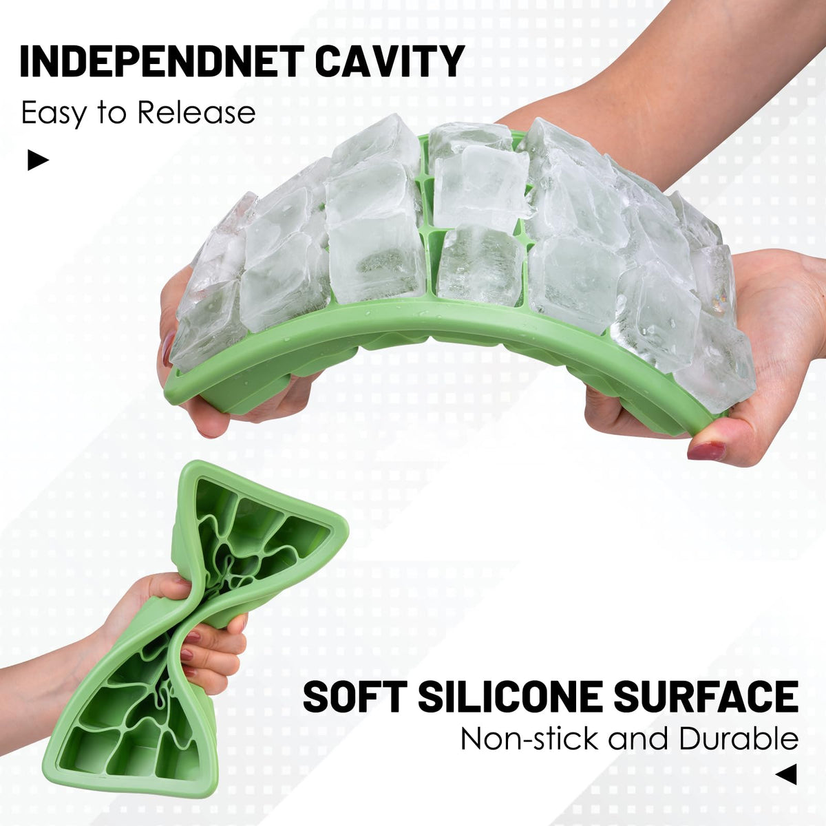 Silicone Ice Cube Trays 42cubes (2 Count)