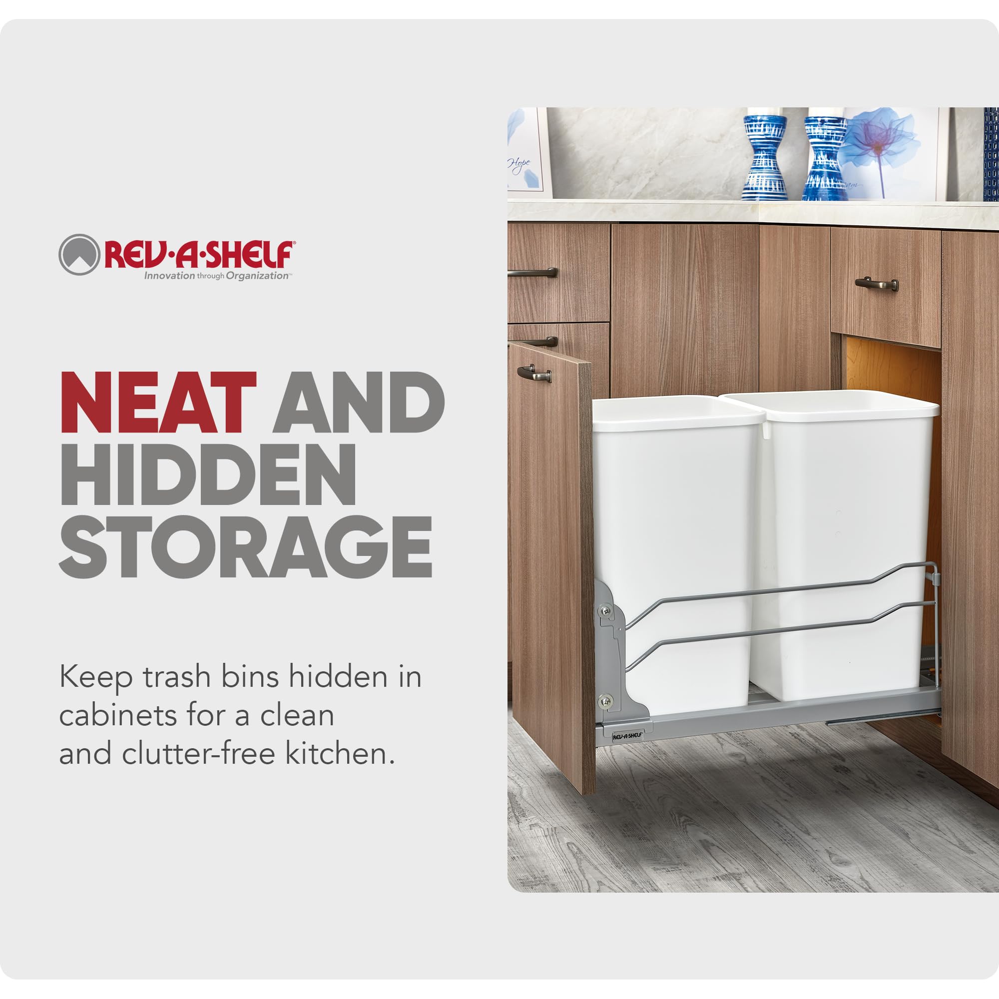 Double Pullout Trash Can w