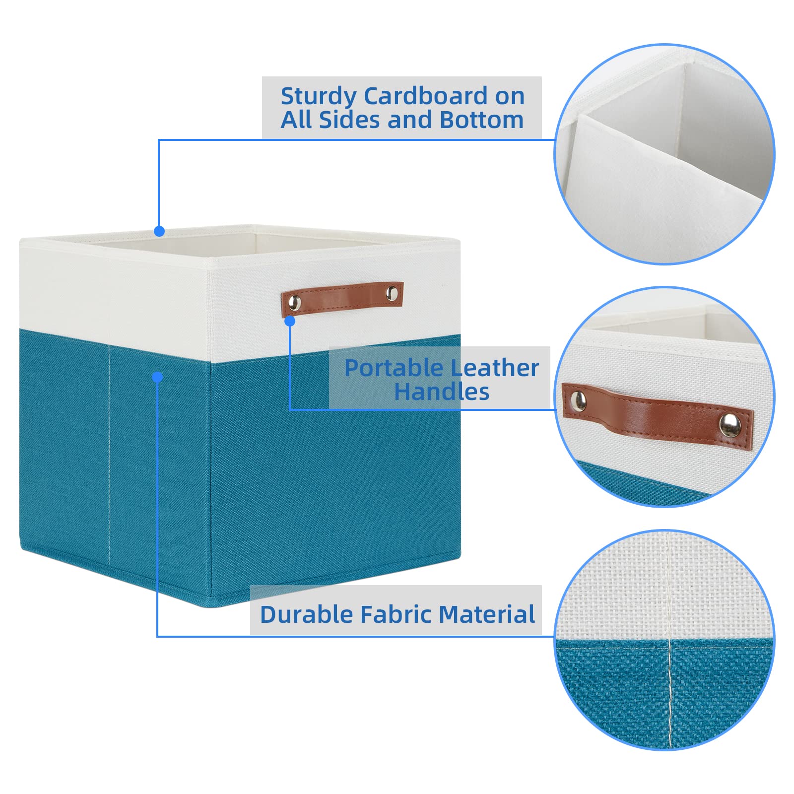 Cube Storage Bins Storage Cube Bins for Home (4 Count)
