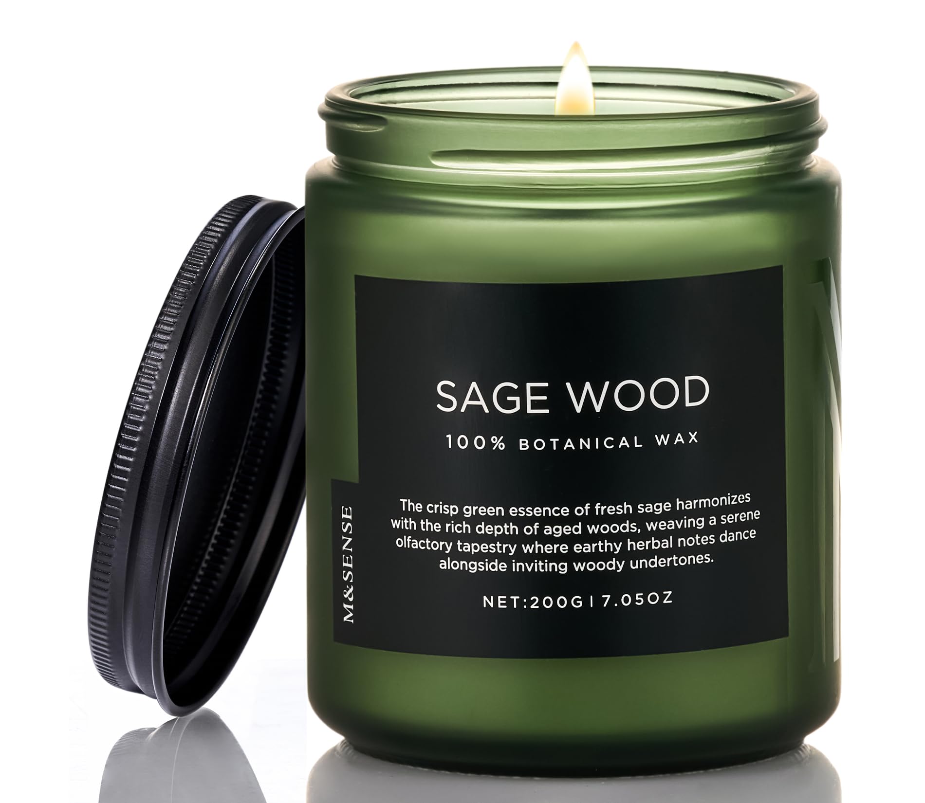 Sage Wood Scented Candles for Home (7.05 Ounce)