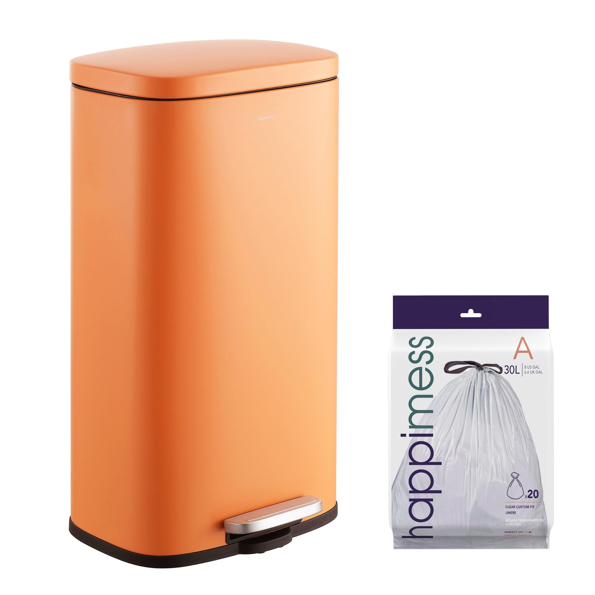 Curtis 8 Gal Step Trash Can Soft Close 25"