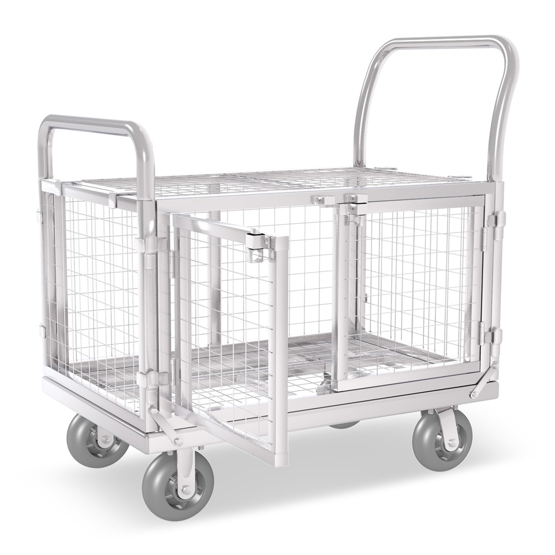Platform Truck Cart with Cage 2