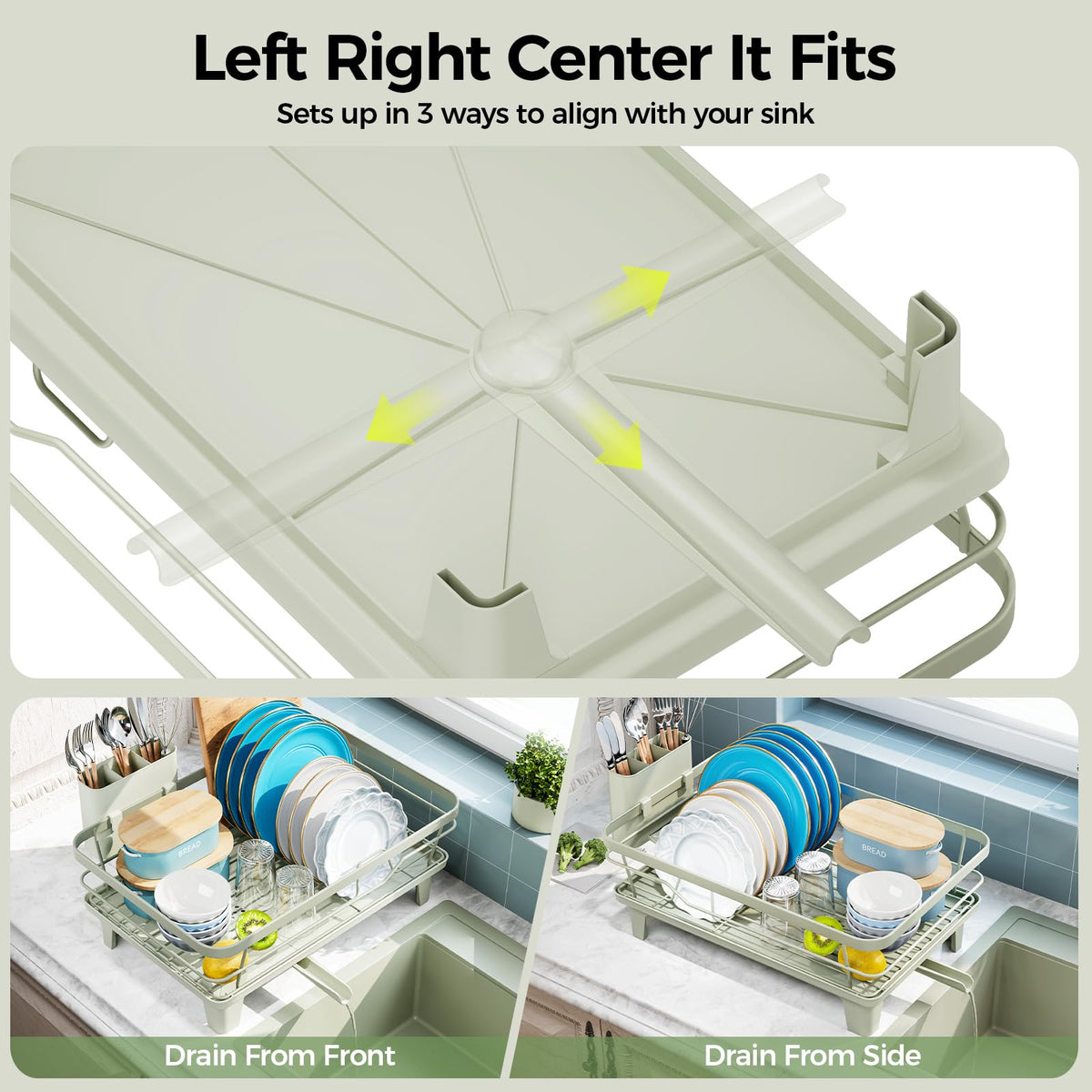 Urakify Dish Drying Rack for Kitchen Counter