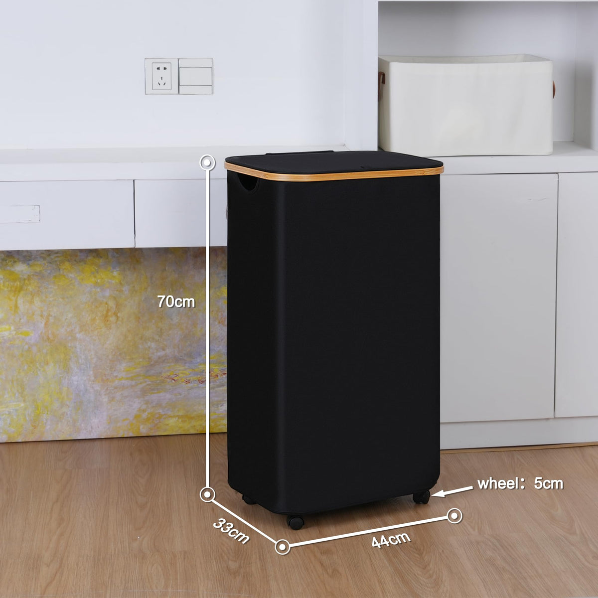 Laundry Basket with Wheels