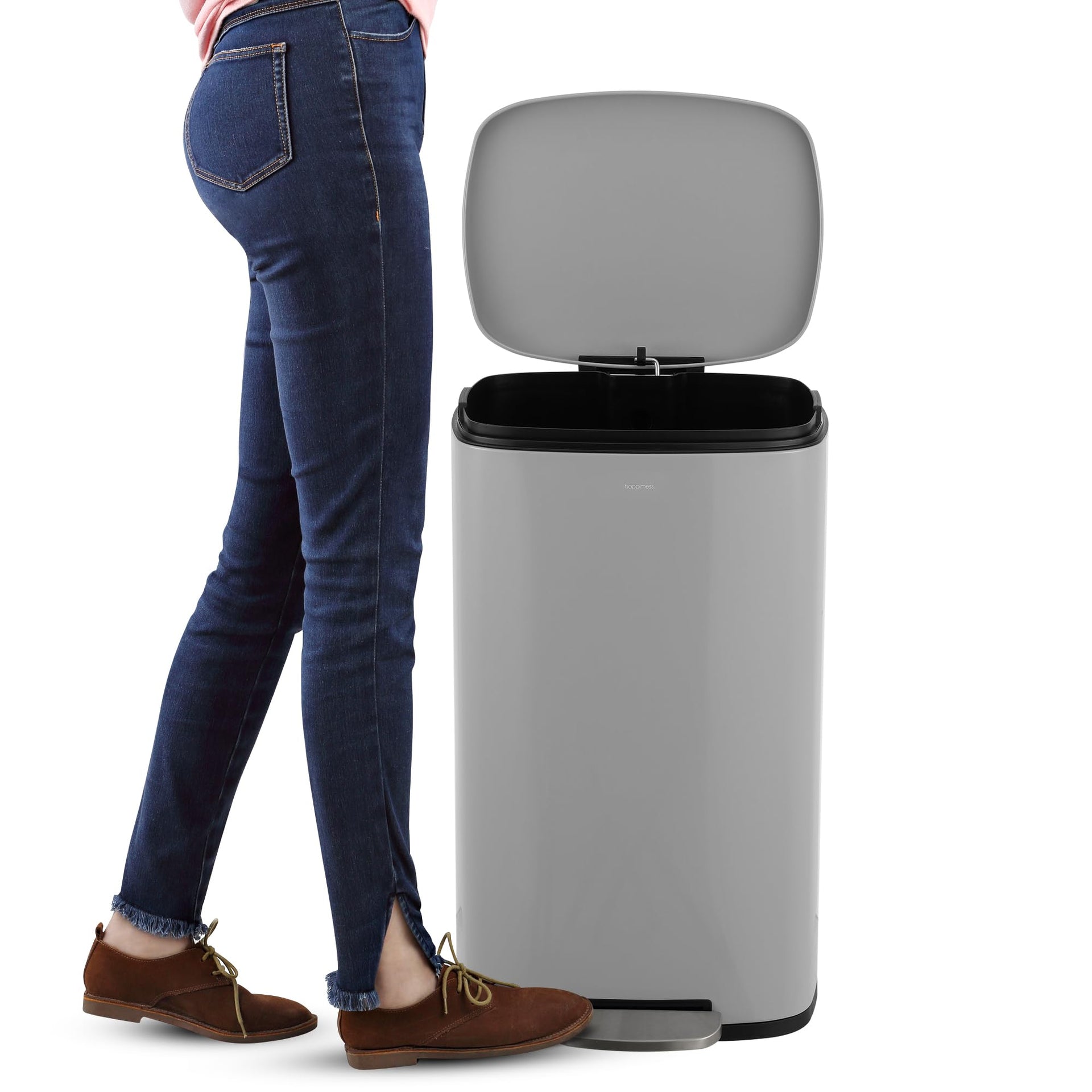 Curtis 8 Gal Step Trash Can Soft Close 25"