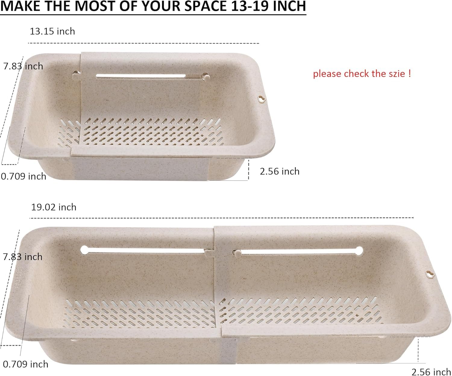 Collapsible Colander for Kitchen