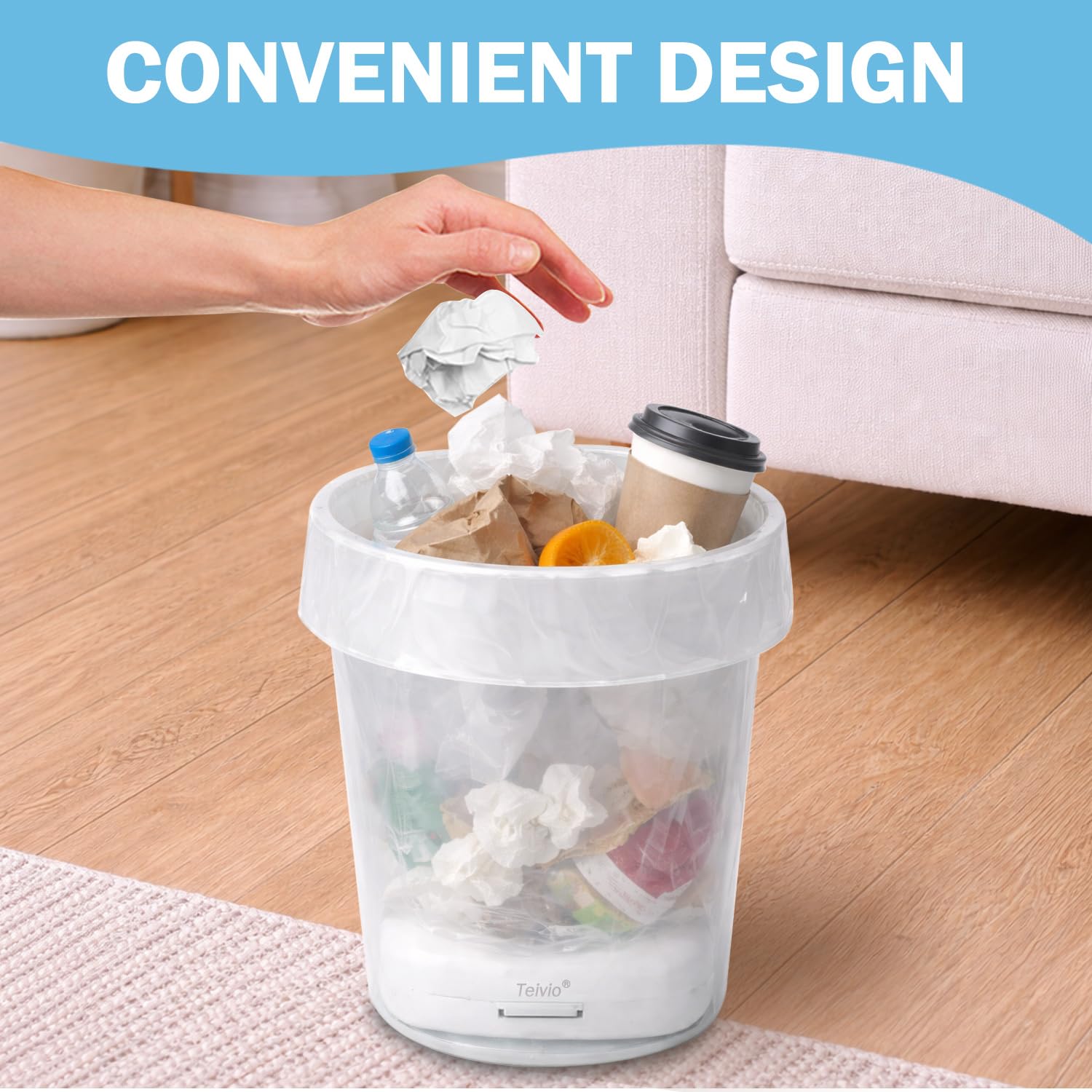 4 Gallon Trash Bags with In (150 Count)