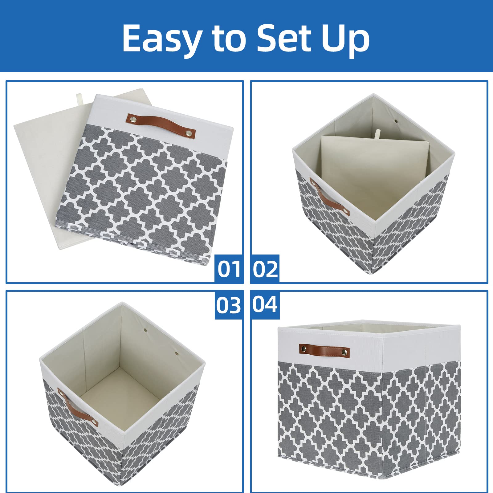 Cube Storage Bins 13x13 (4 Count)