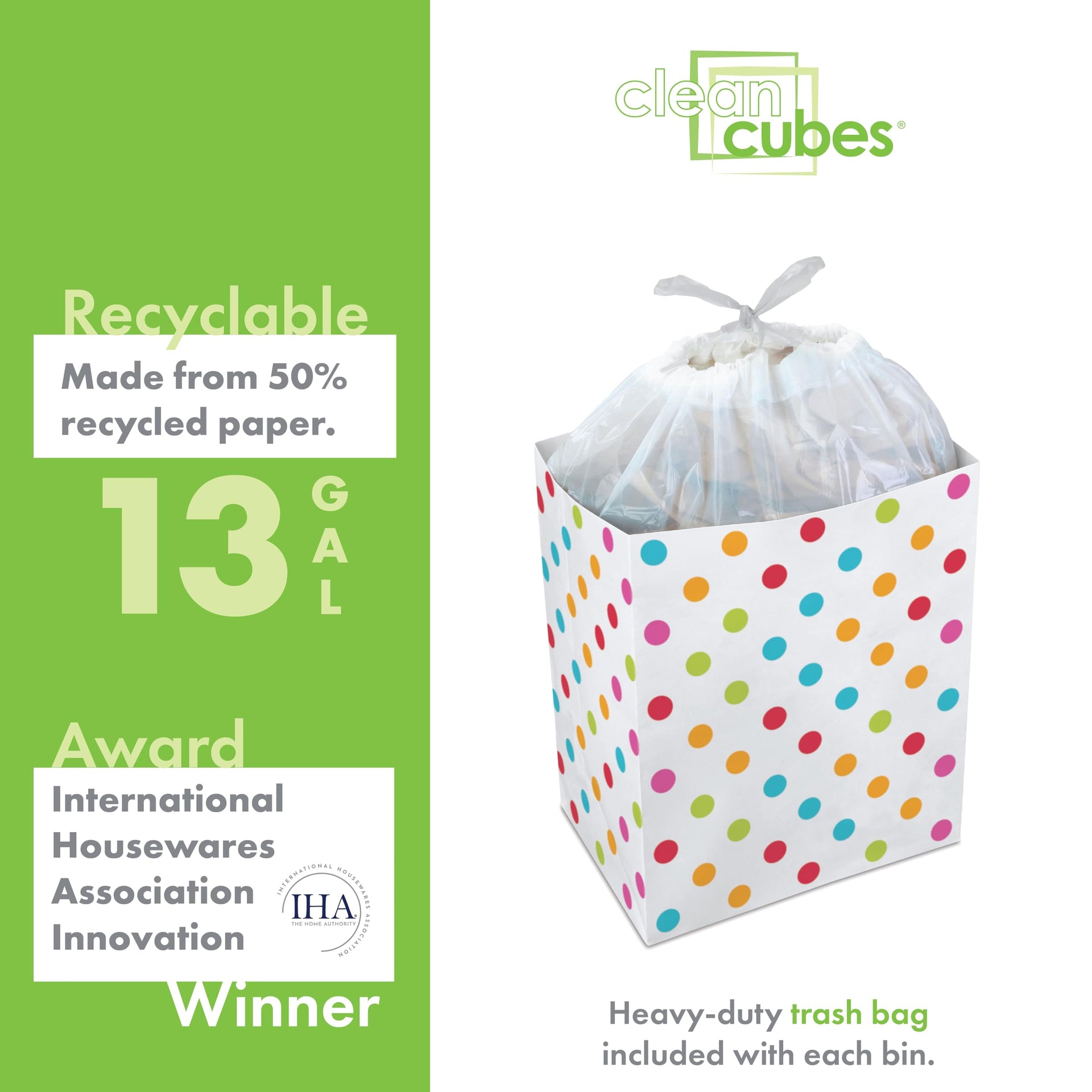 13 Gallon Disposable Pop (3 Count)