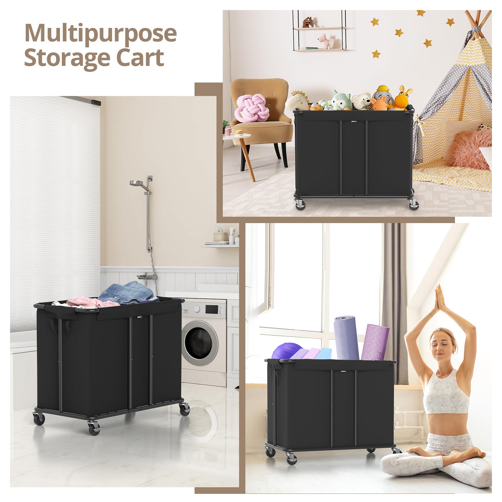 Laundry Hamper with Wheels