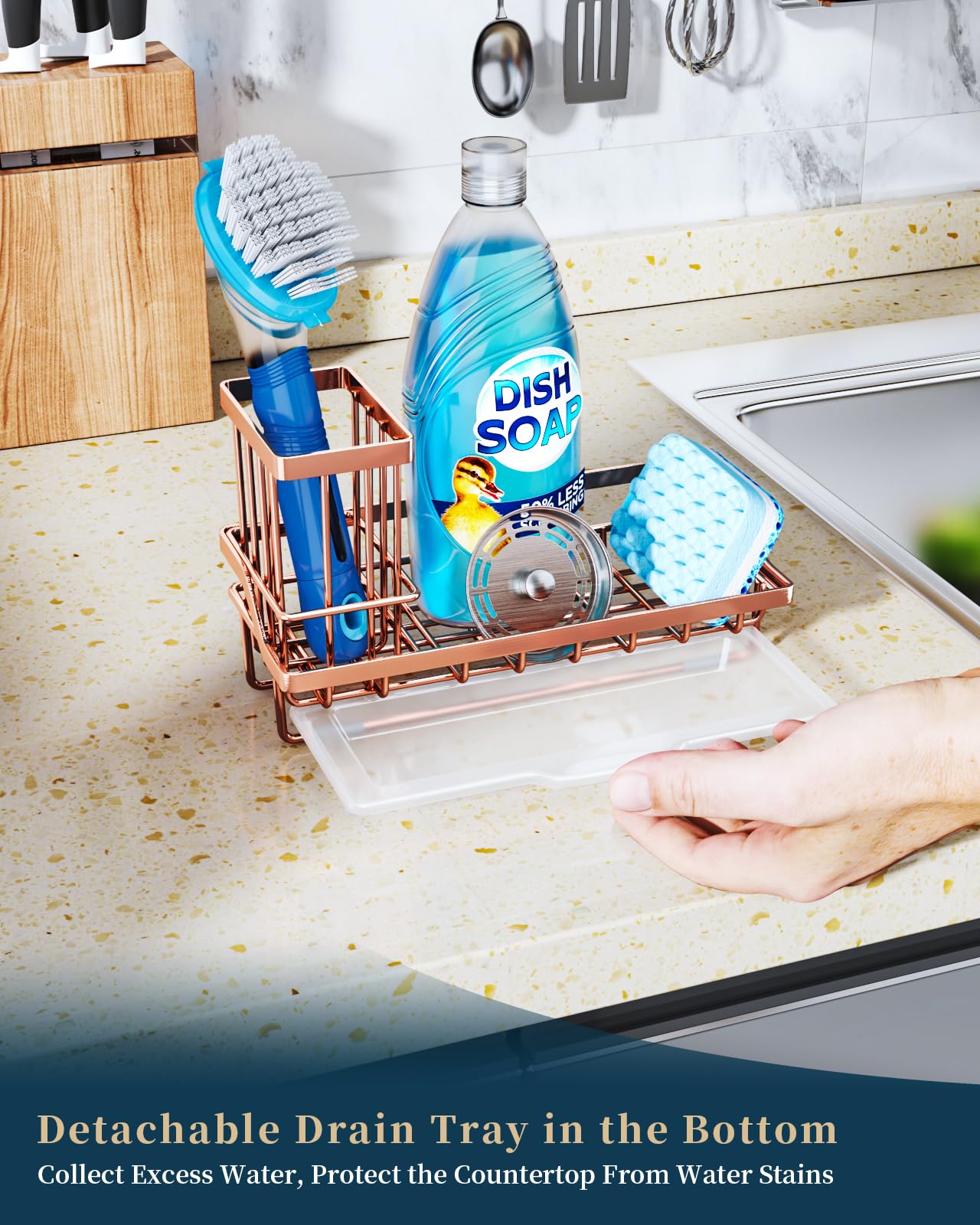 Sponge Holder for Kitchen Sink