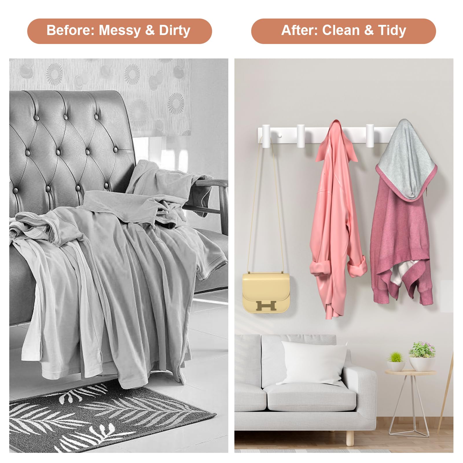 2 Pack White Wall
