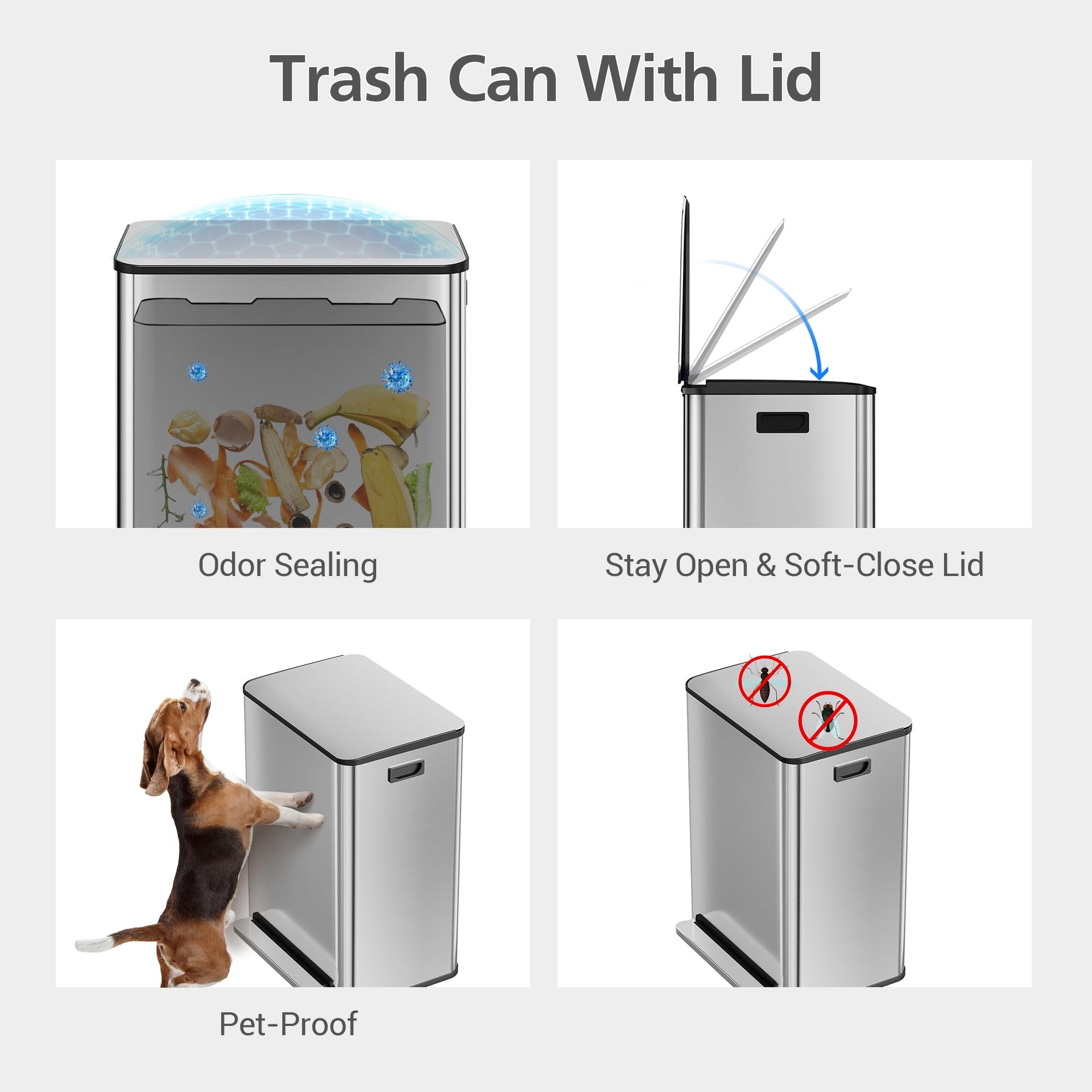 60 L 16 gal Kitchen Trash Can